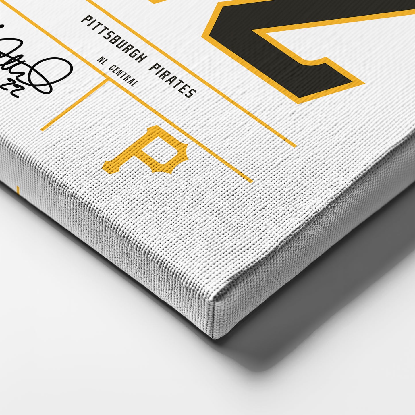Andrew McCutchen Pittsburgh Pirates Jersey Canvas Wall Art