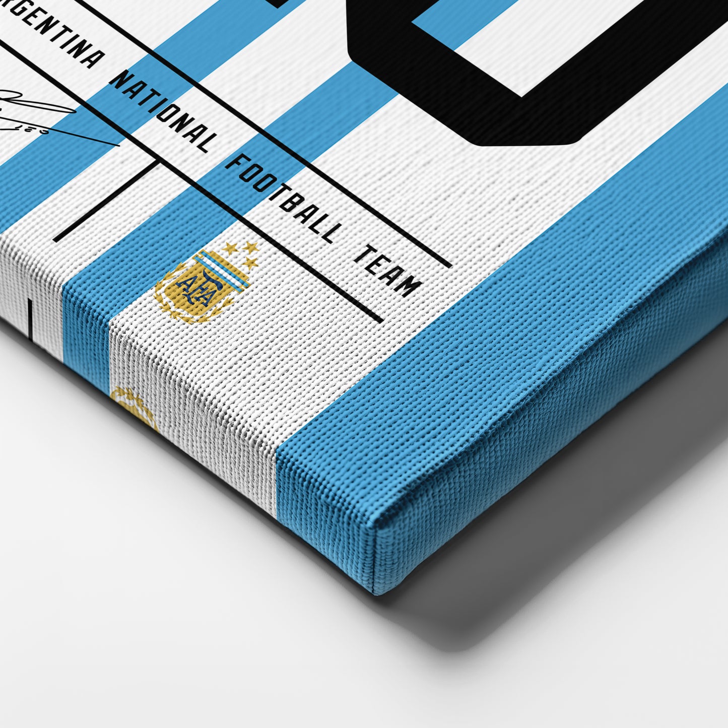 Lionel Messi Argentina Jersey Canvas Print | Soccer Wall Art Decor