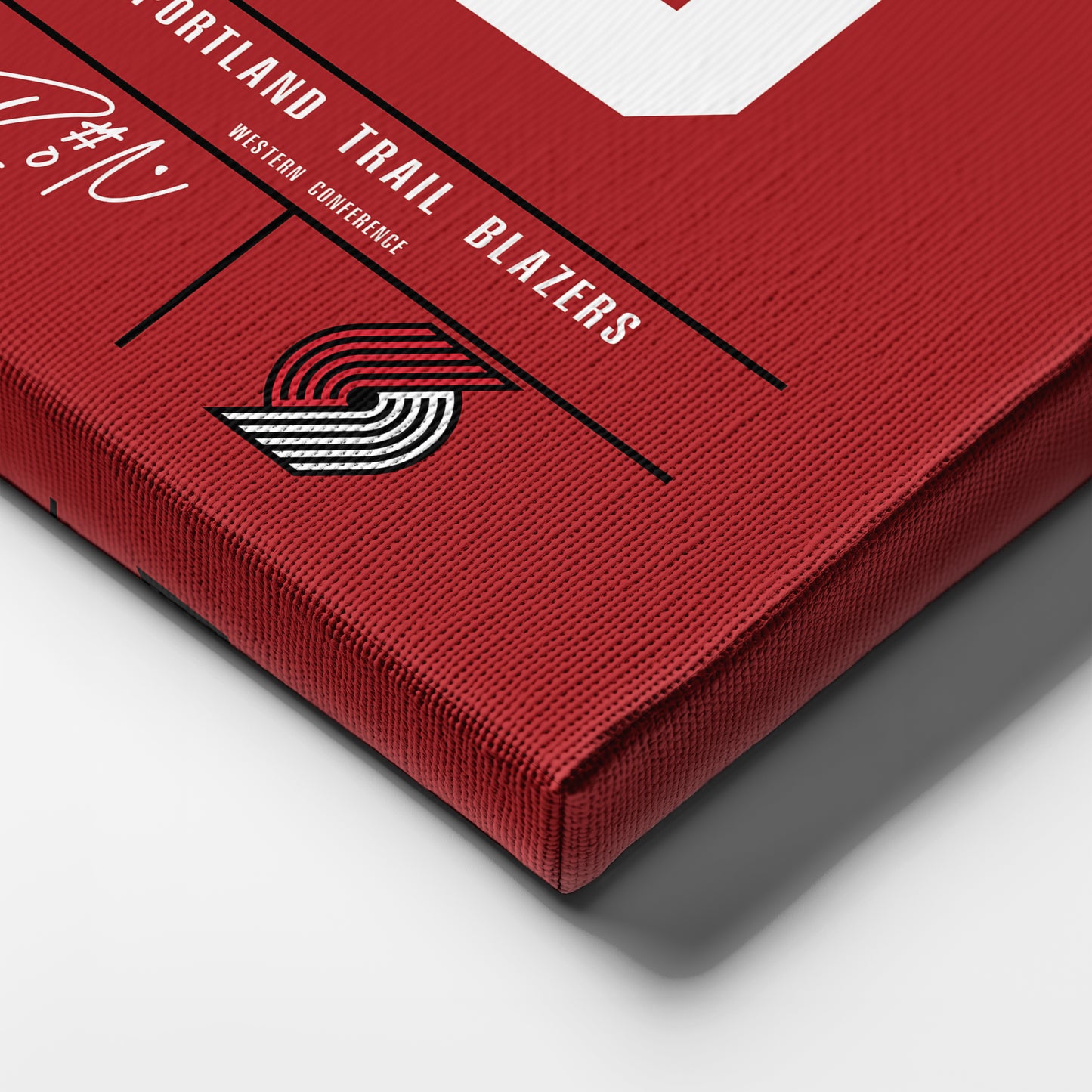 Damian Lillard Blazers Jersey Canvas Print | Wall Art Decor