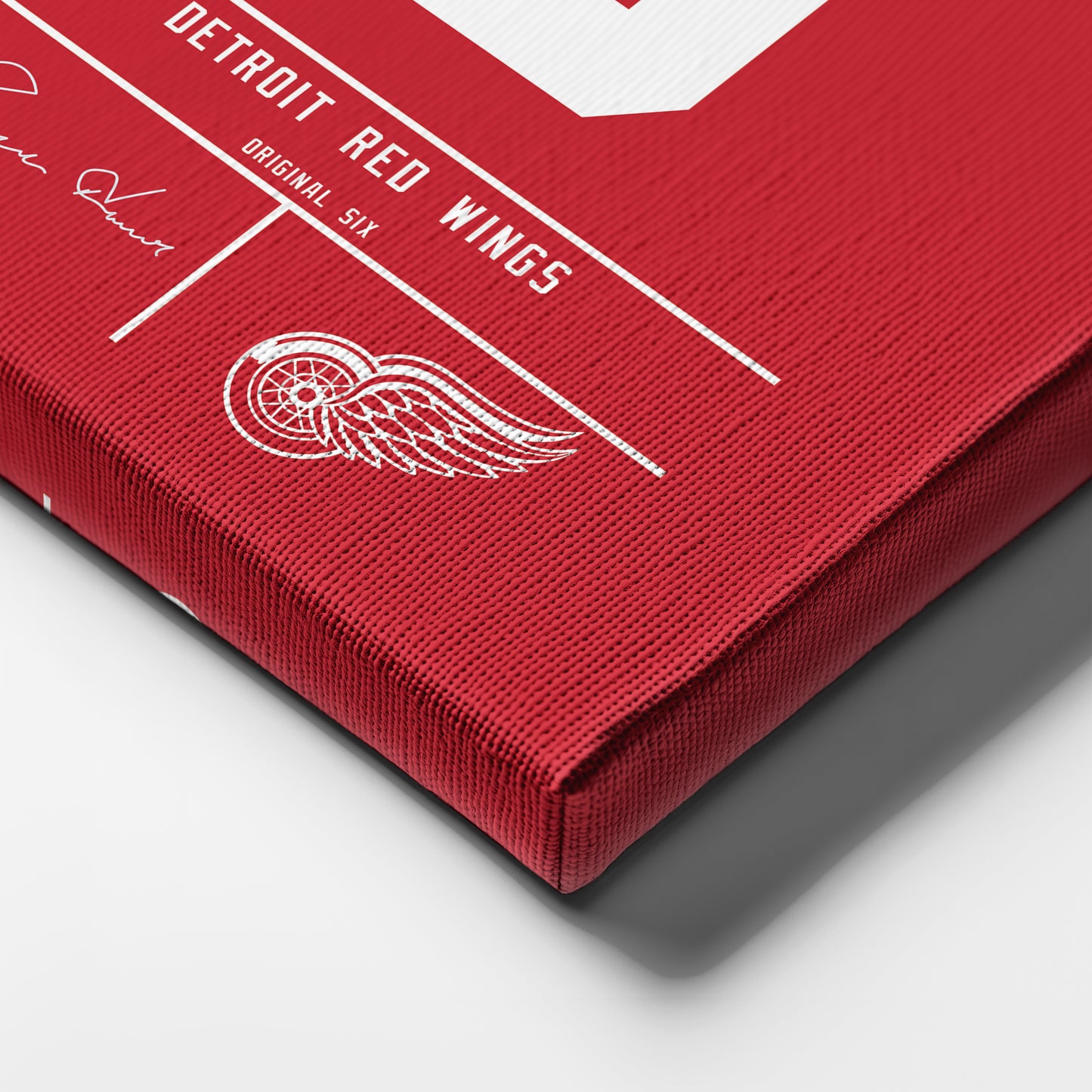 Gordie Howe Red Wings Jersey Canvas Print | Wall Art Decor