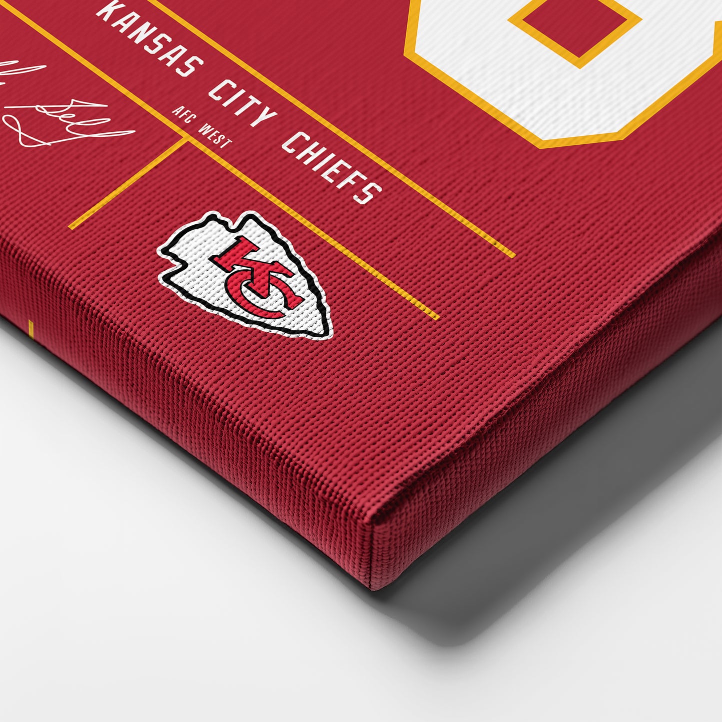 Bobby Bell Kansas City Chiefs Jersey Canvas Wall Art