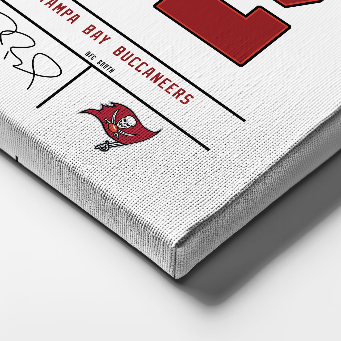Tom Brady Buccaneers Jersey Canvas Print | Wall Art Decor