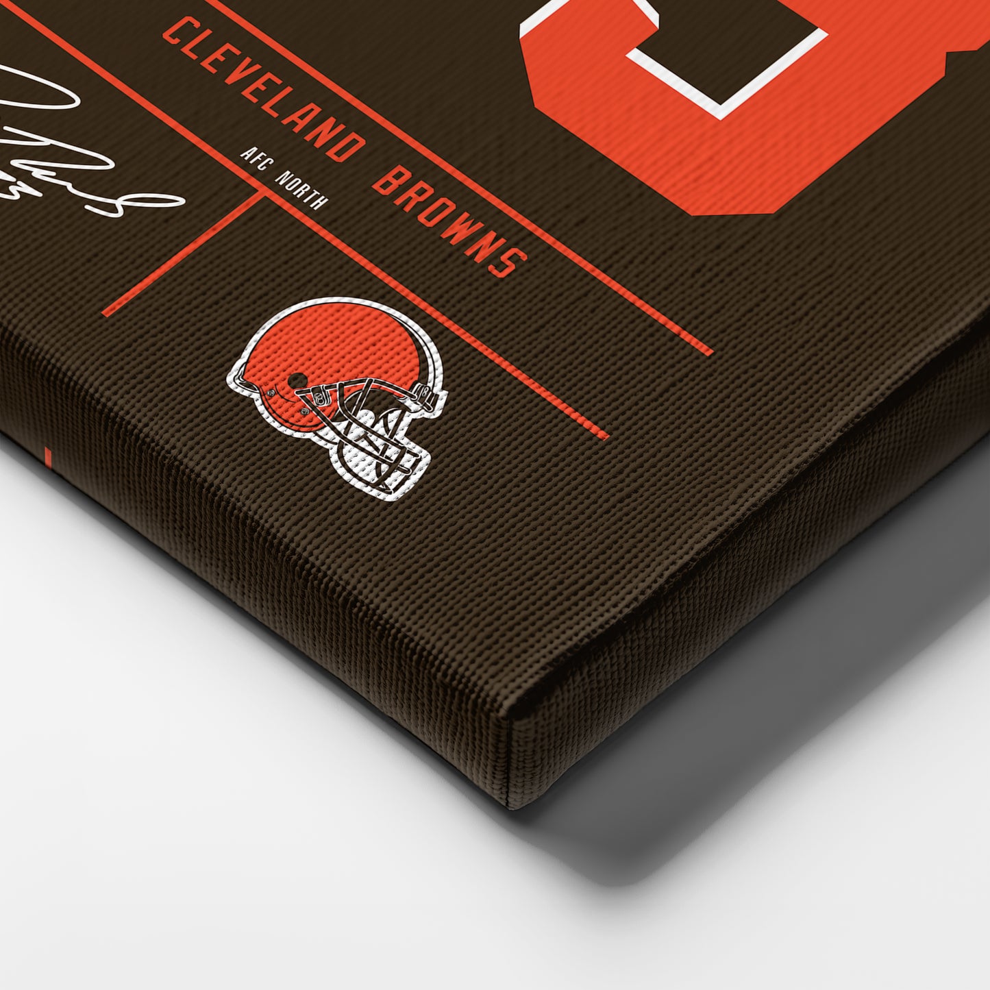 Joe Thomas Browns Jersey Canvas Print | Wall Art Decor