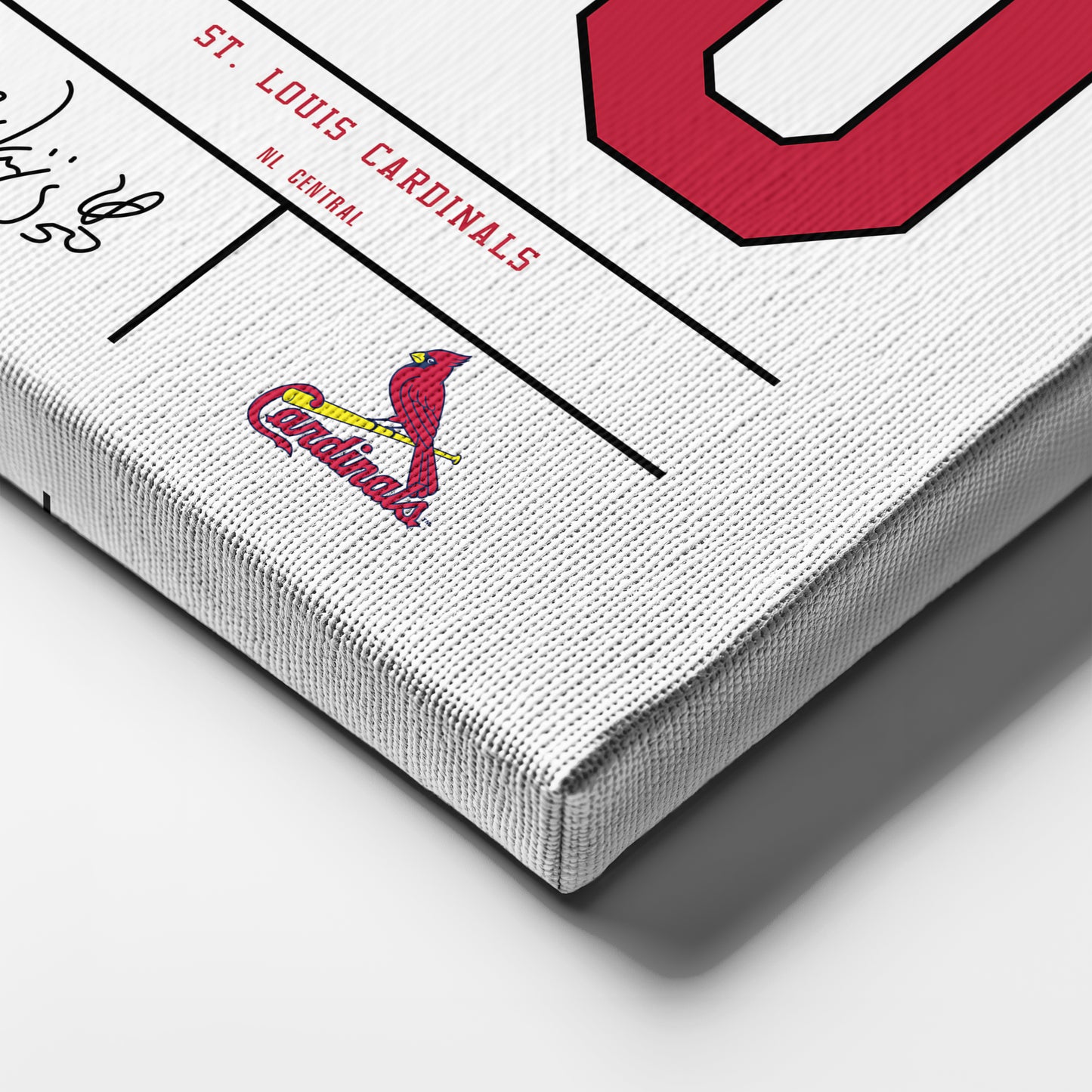 Adam Wainwright St. Louis Cardinals Jersey Canvas Wall Art