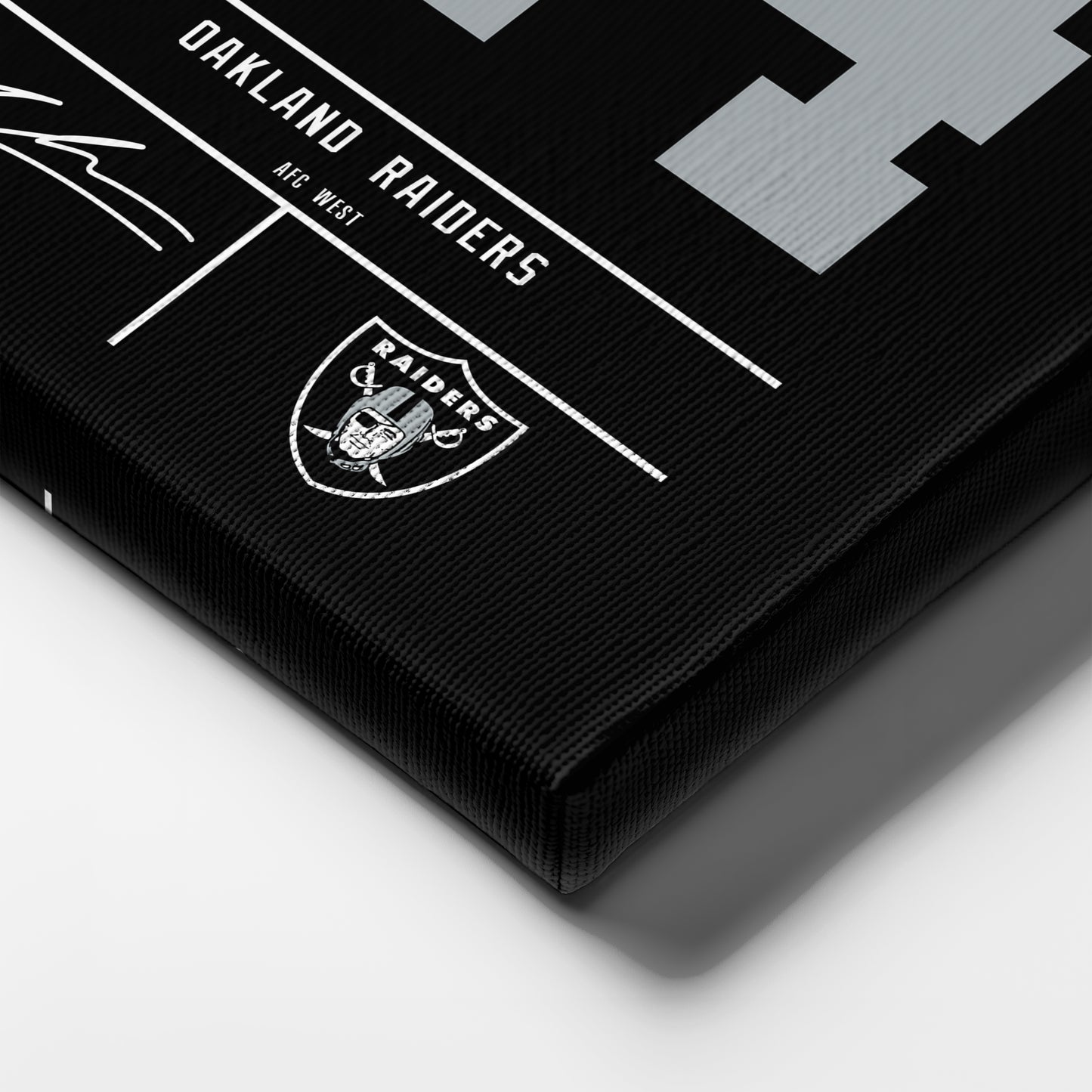 Charles Woodson Raiders Jersey Canvas Print | Wall Art Decor