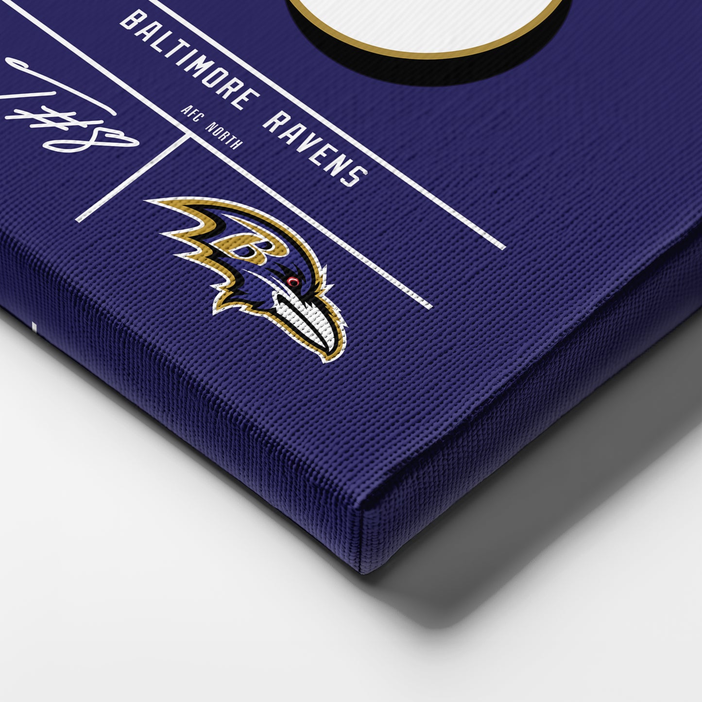 Lamar Jackson Ravens Jersey Canvas Print | Wall Art Decor