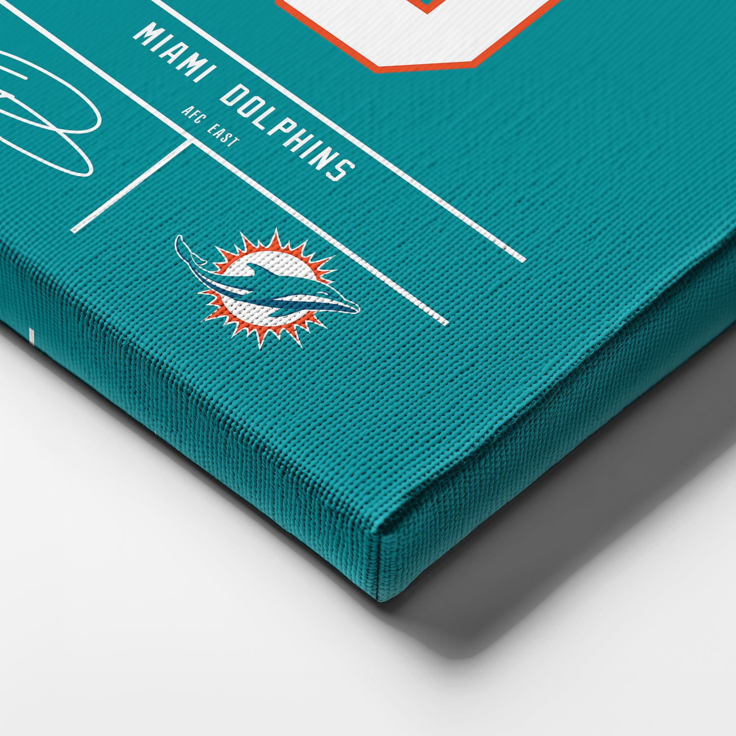 Odell Beckham Jr. Dolphins Jersey Canvas Print | Wall Art Decor