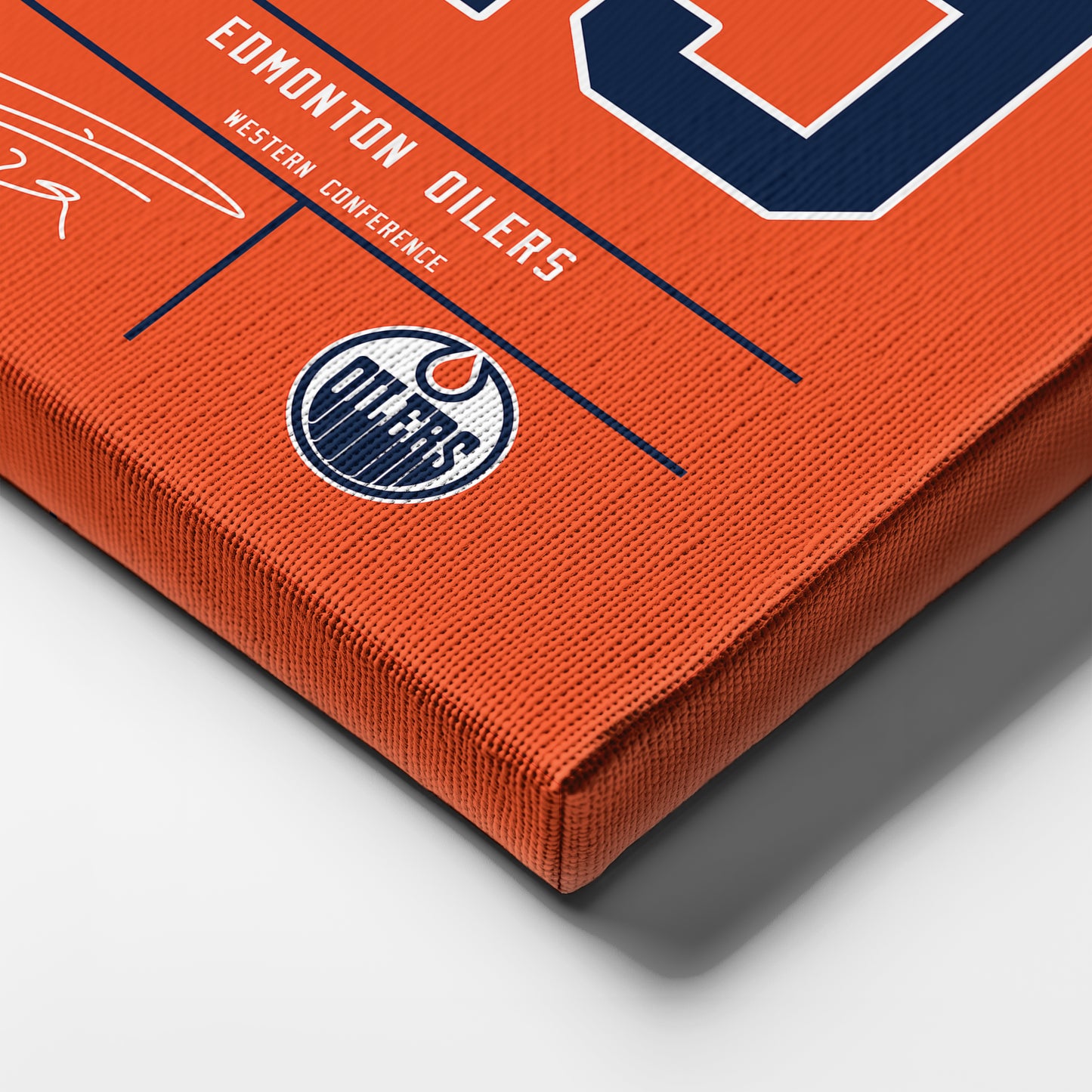 Leon Draisaitl Oilers Jersey Canvas Print | Wall Art Decor