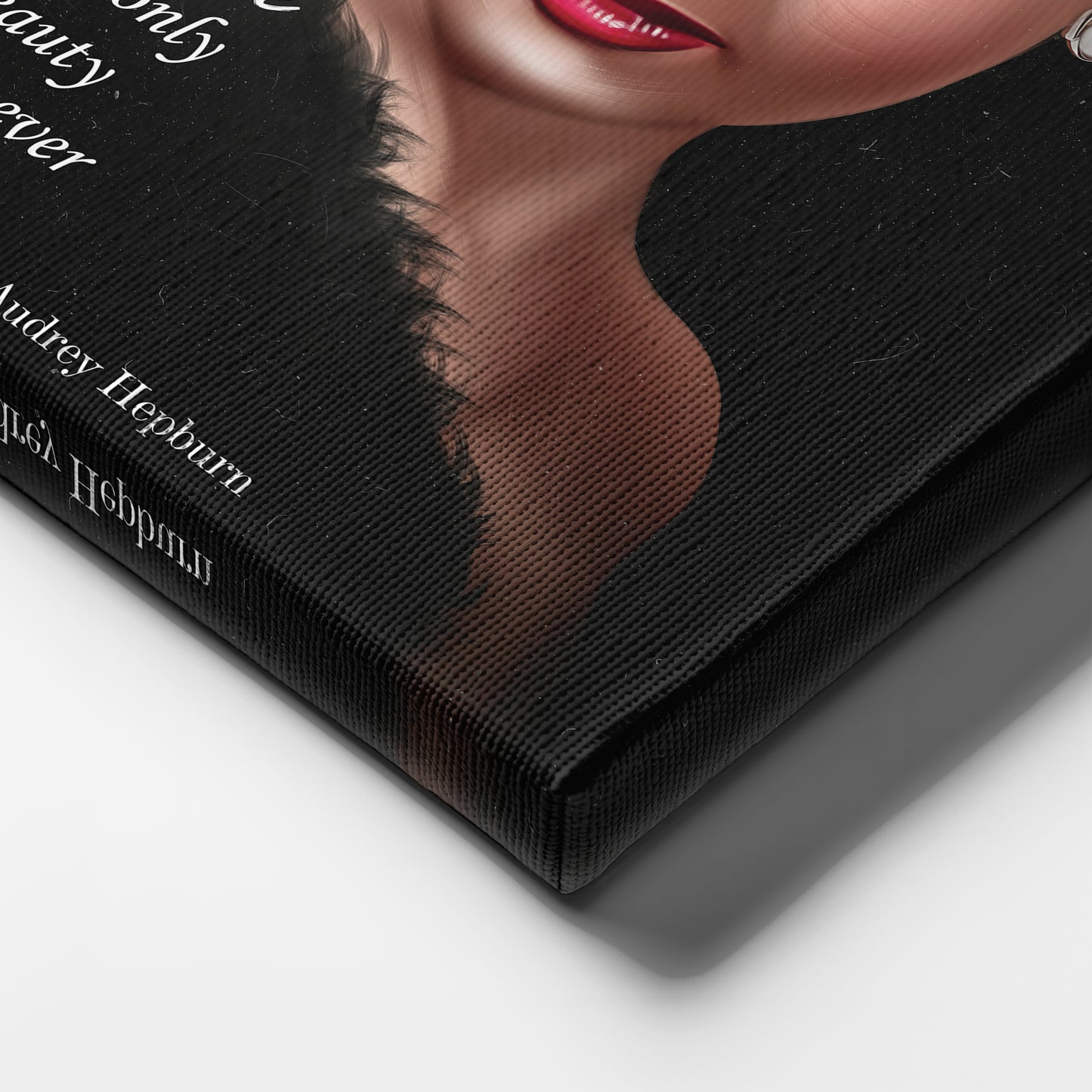 Audrey Hepburn Elegance Quote Canvas Print | Timeless Wall Art