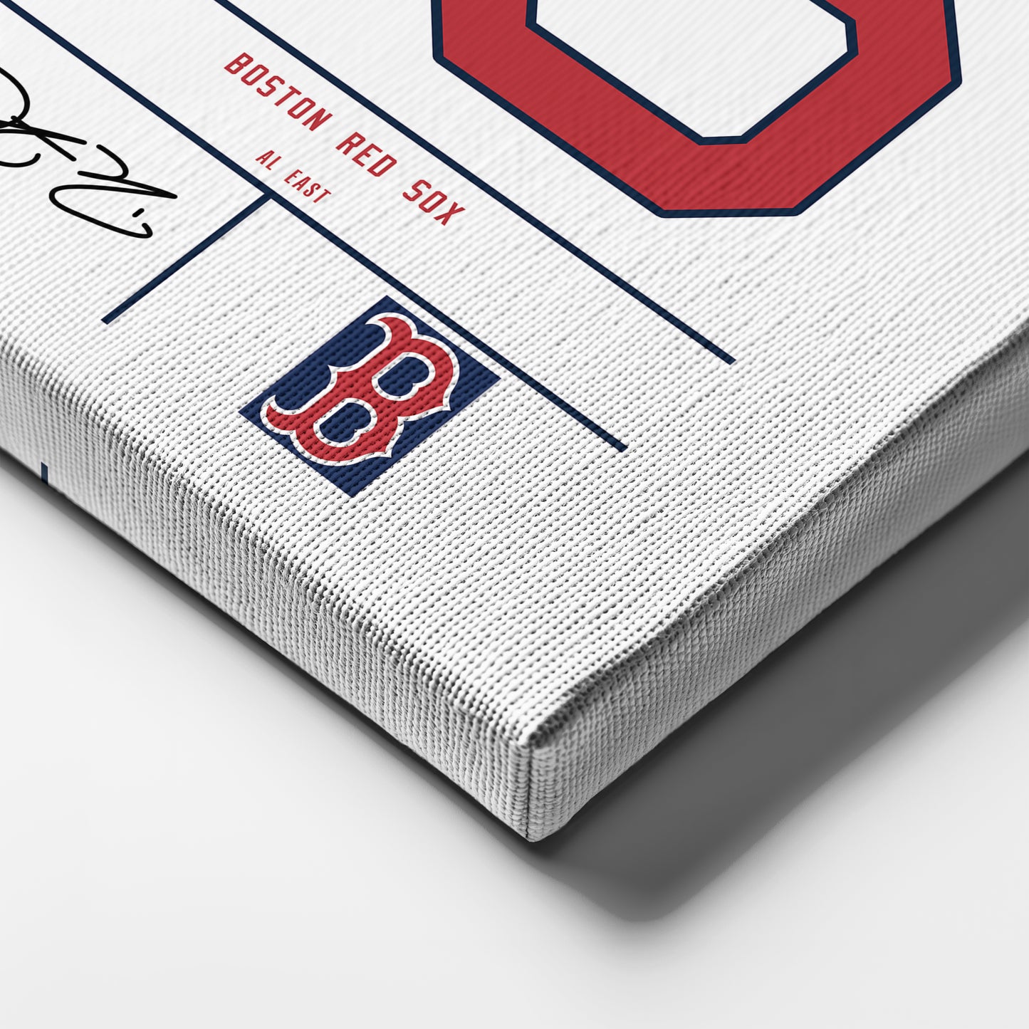 Dustin Pedroia Boston Red Sox Jersey Canvas Wall Art
