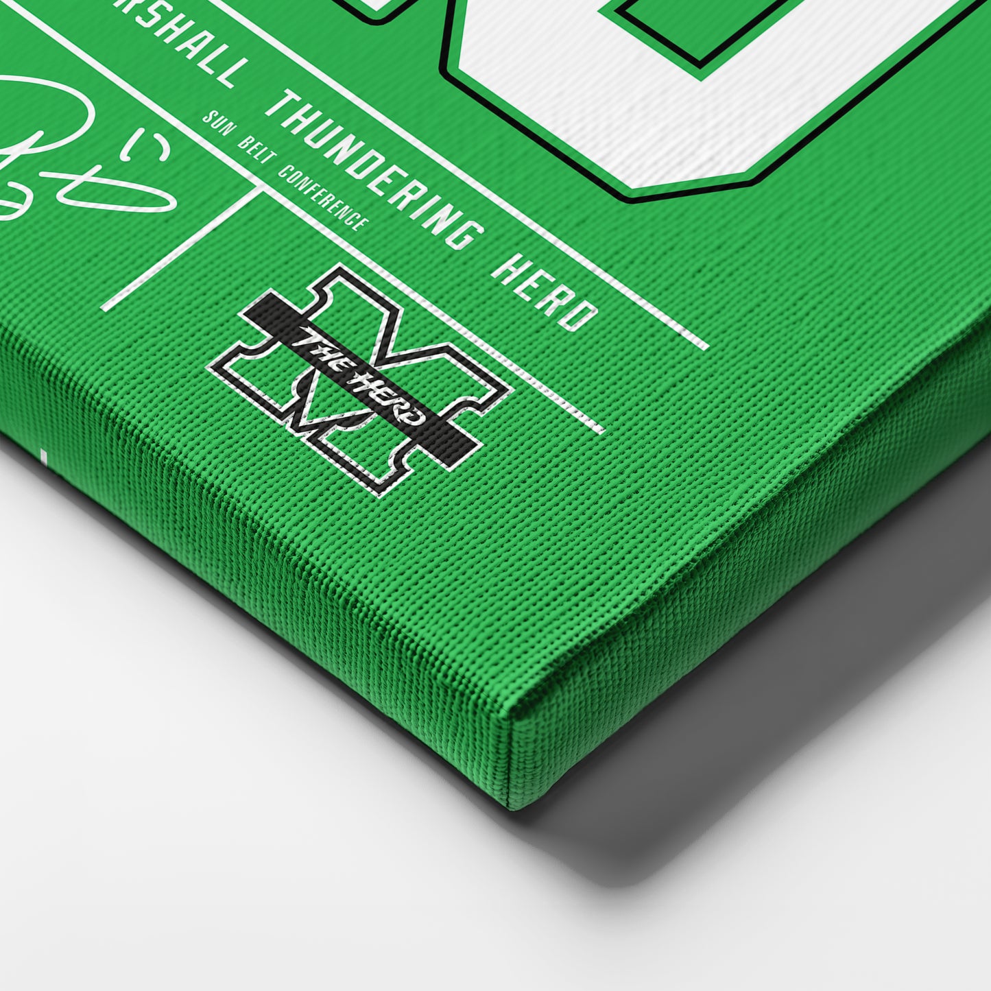 Chad Pennington Thundering Herd Jersey Canvas Print | Wall Art Decor