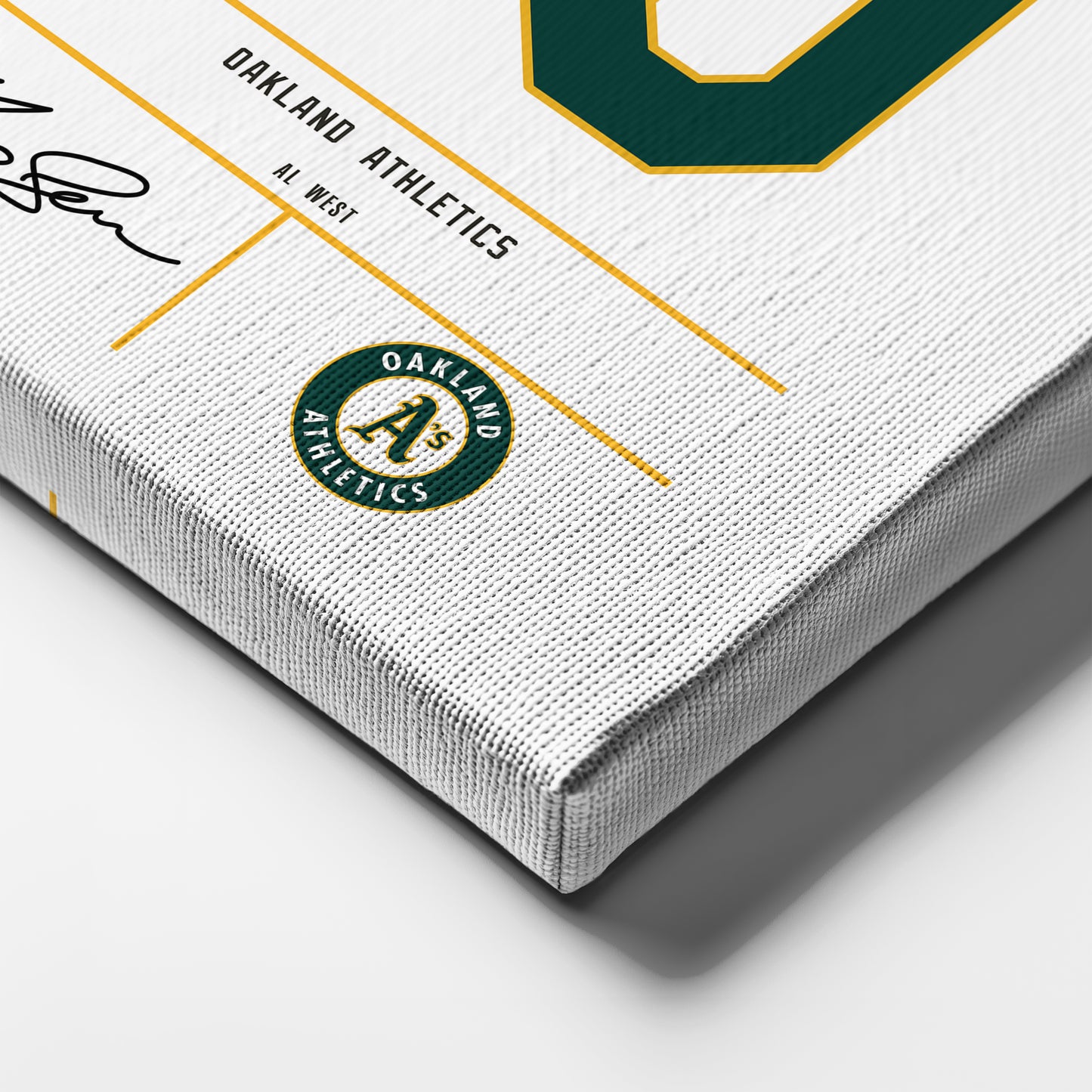 Marcus Semien Athletics Jersey Canvas Print | Wall Art Decor