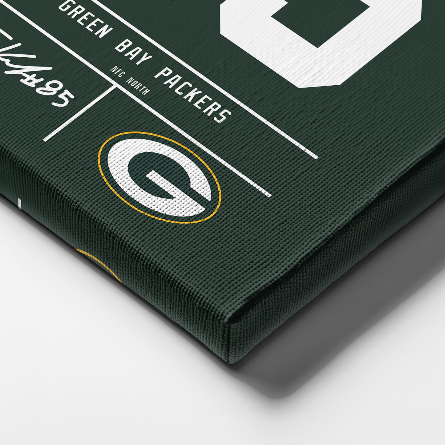 Tucker Kraft Green Bay Packers Jersey Canvas Wall Art
