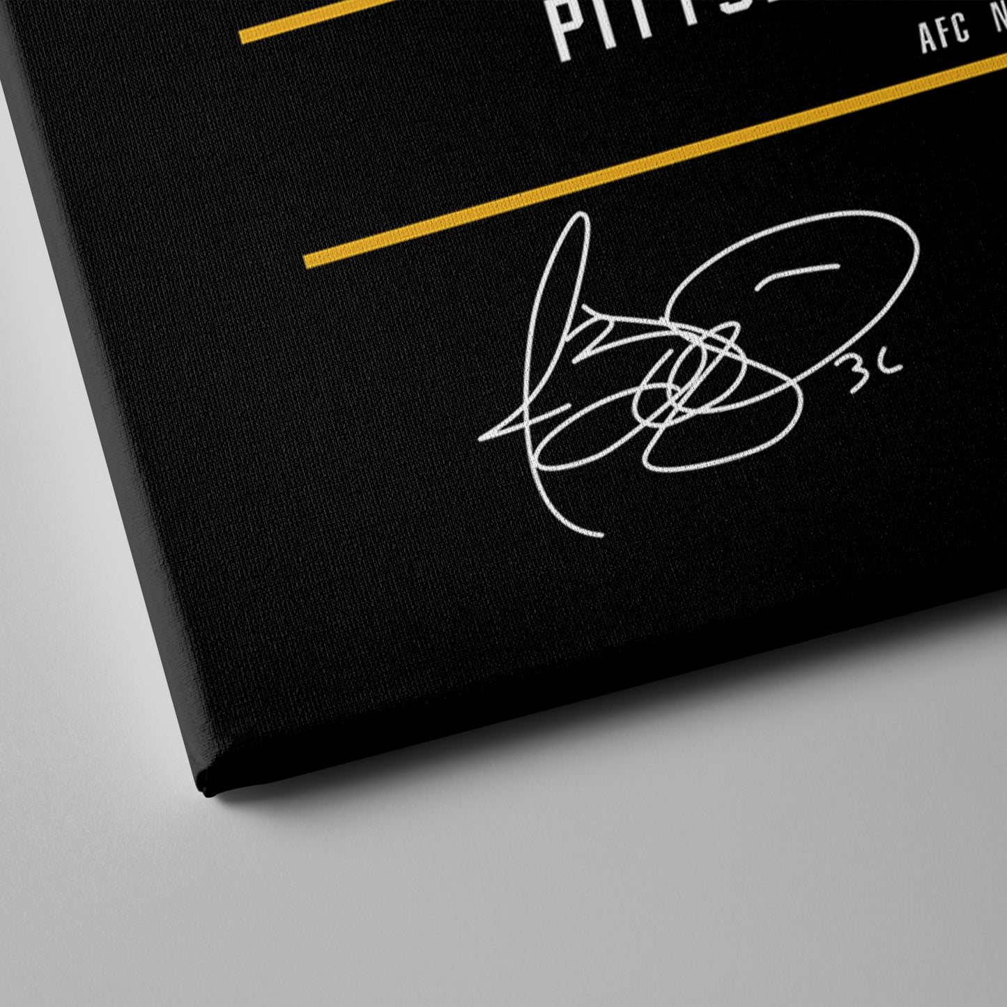 Jerome Bettis Steelers Jersey Canvas Print | Wall Art Decor