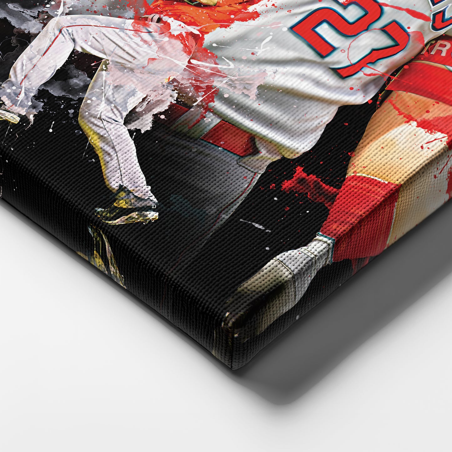 Mike Trout Angels Canvas Print | Los Angeles Baseball Wall Art