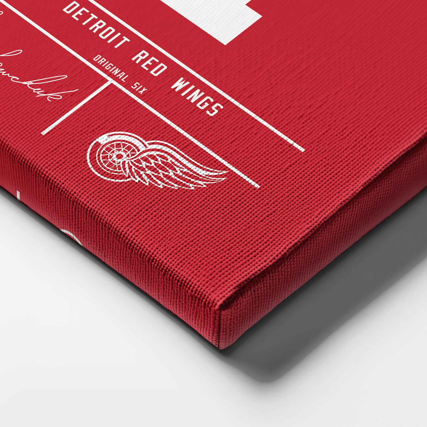 Terry Sawchuk Red Wings Jersey Canvas Print | Wall Art Decor