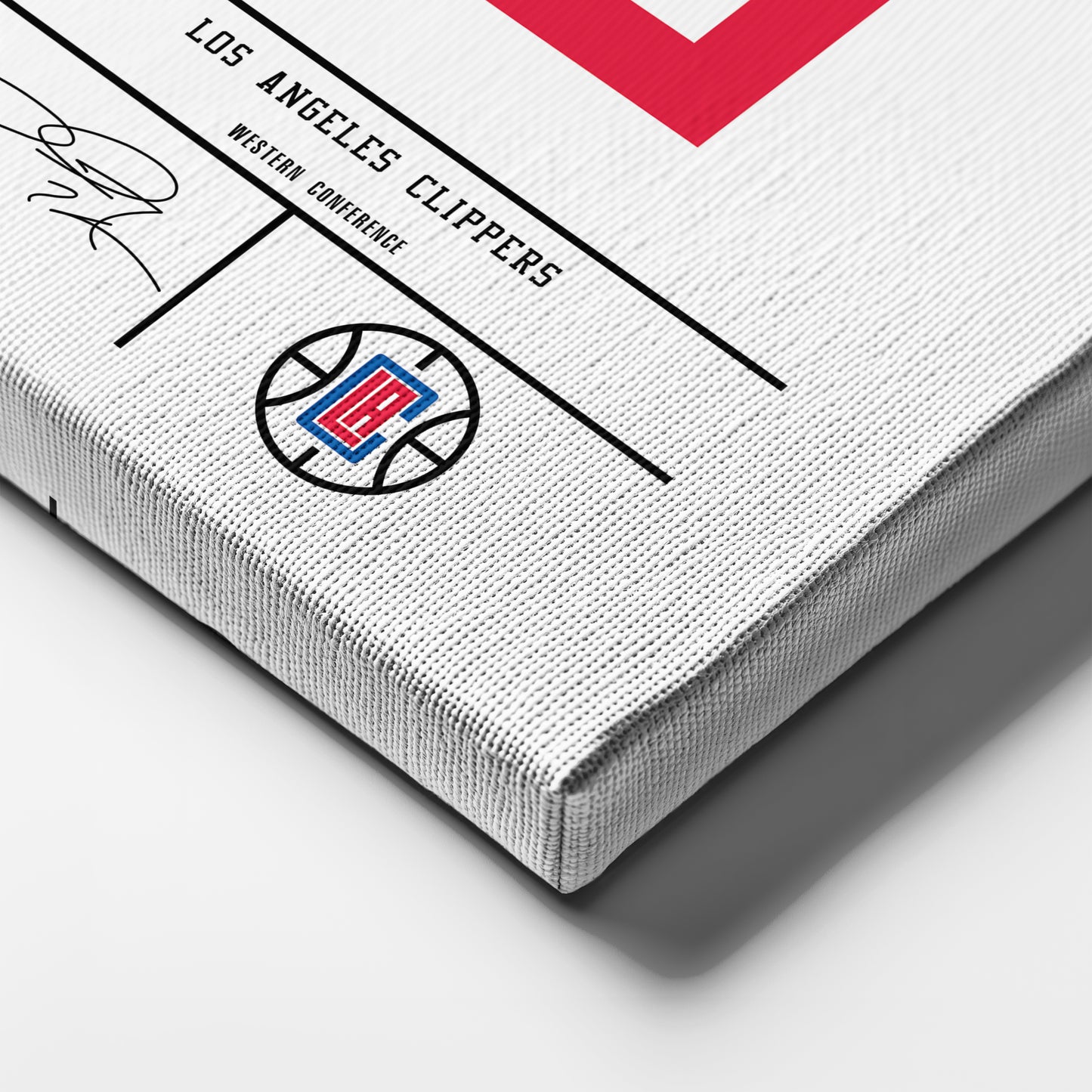 Paul George Clippers Jersey Canvas Print | Wall Art Decor