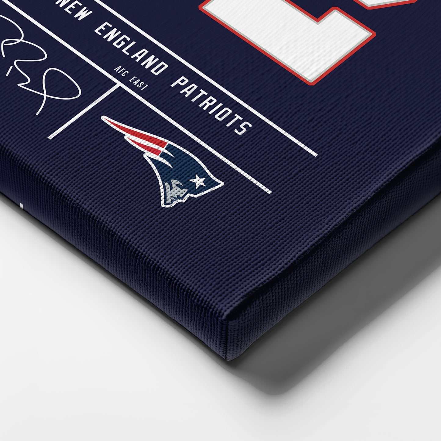 Tom Brady Patriots Jersey Canvas Print | Wall Art Decor