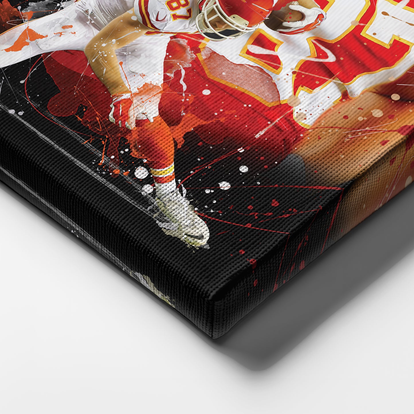 Travis Kelce Chiefs Canvas Print | Kansas City Football Wall Art