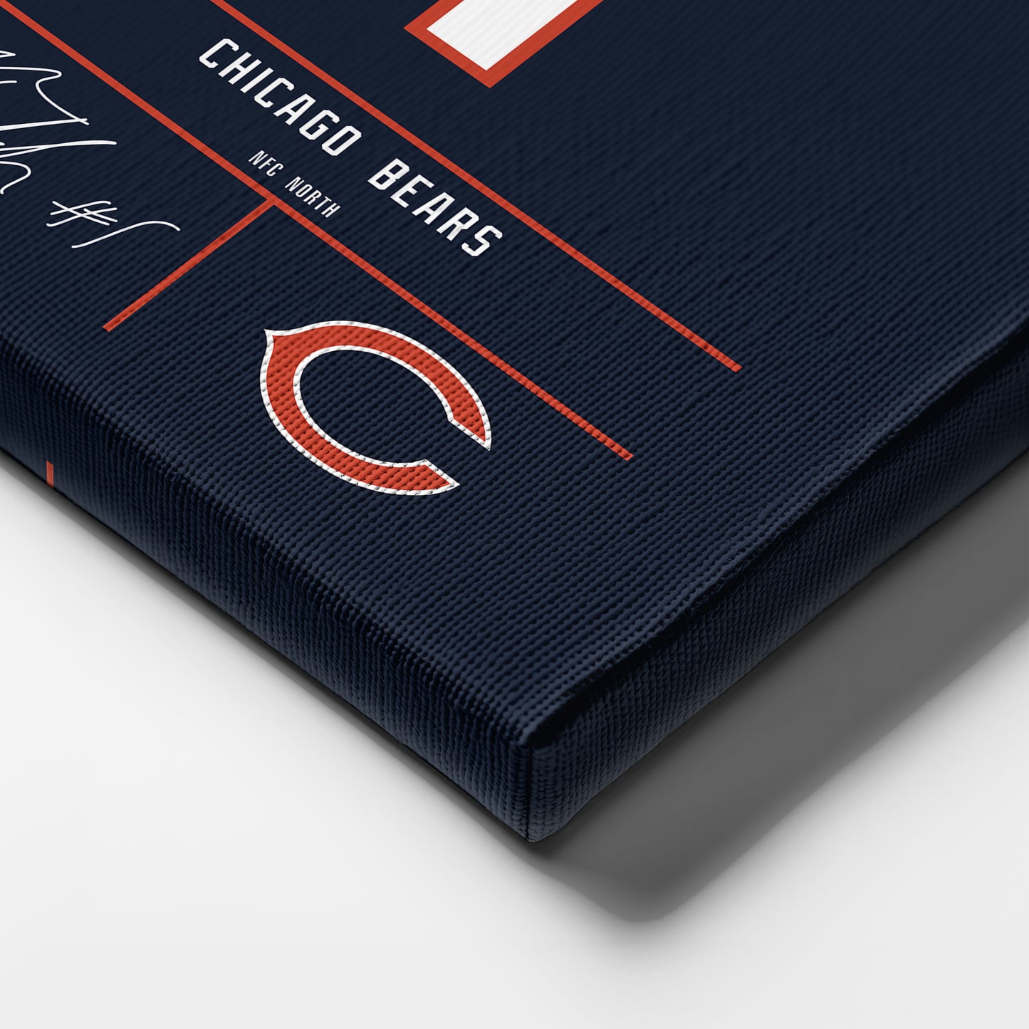 Justin Fields Bears Jersey Canvas Print | Wall Art Decor