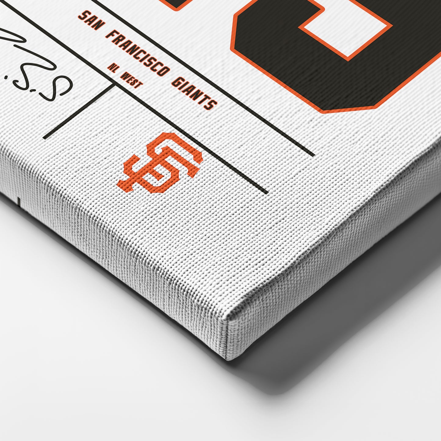 Barry Bonds Giants Jersey Canvas Print | Wall Art Decor