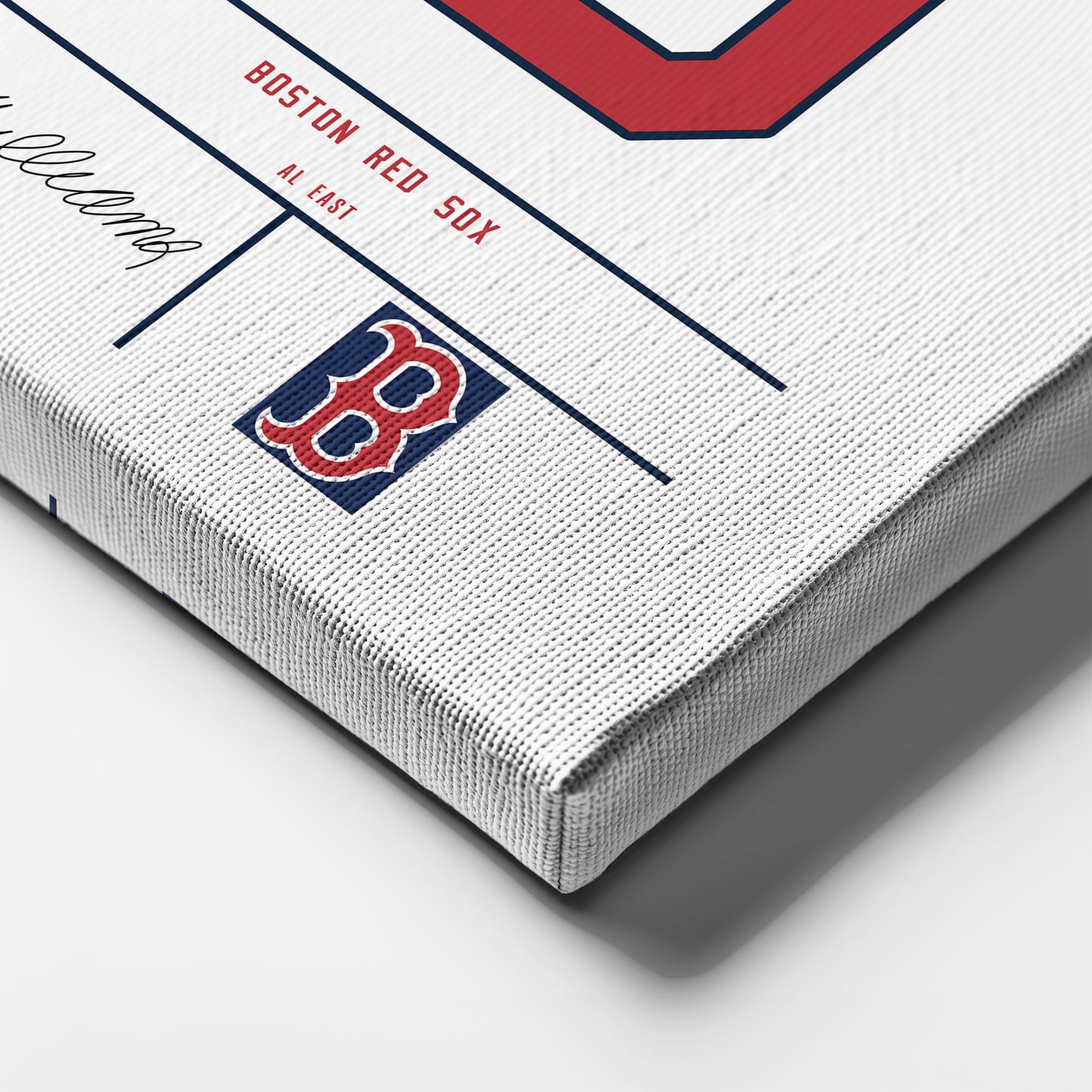 Ted Williams Red Sox Jersey Canvas Print | Wall Art Decor