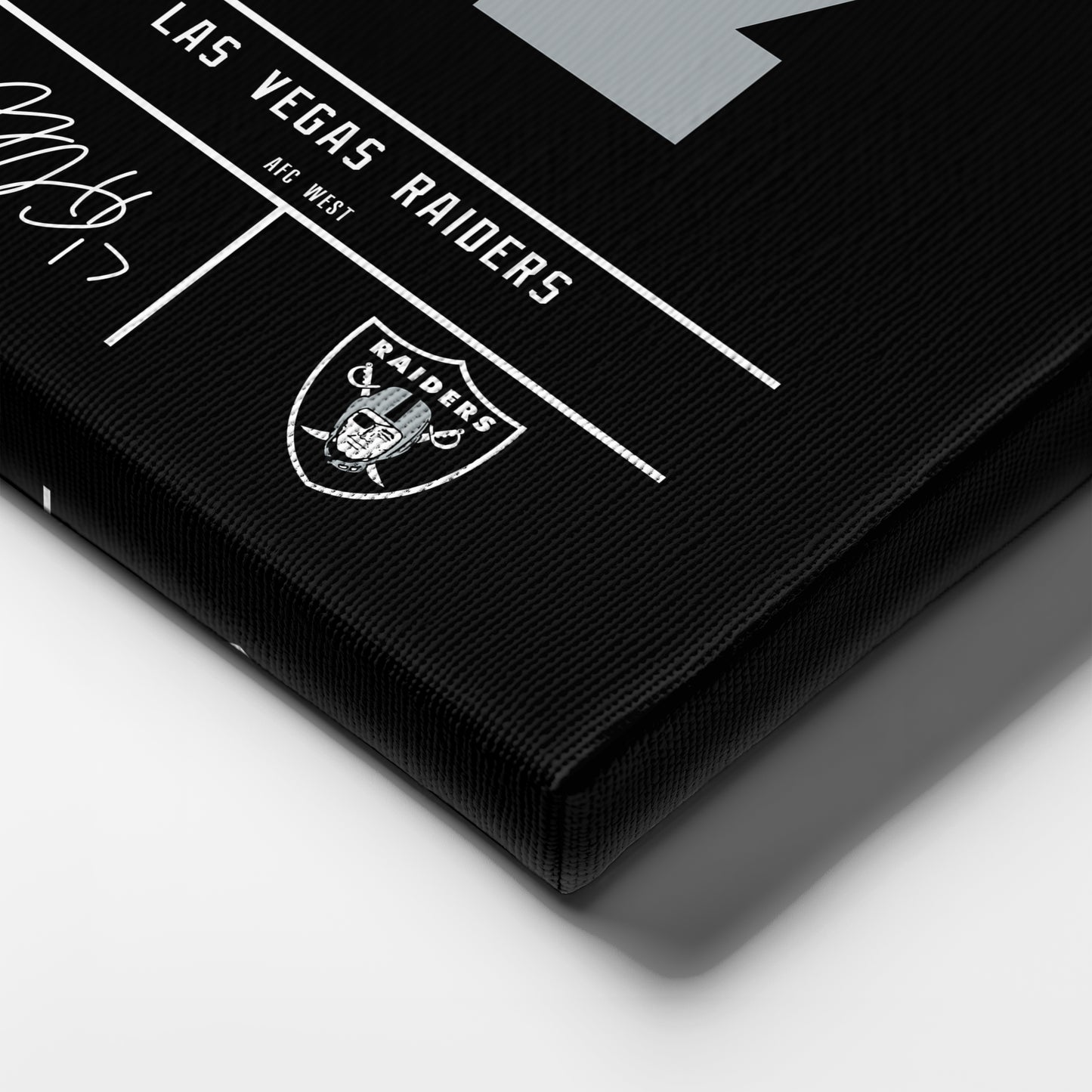 Davante Adams Raiders Jersey Canvas Print | Wall Art Decor