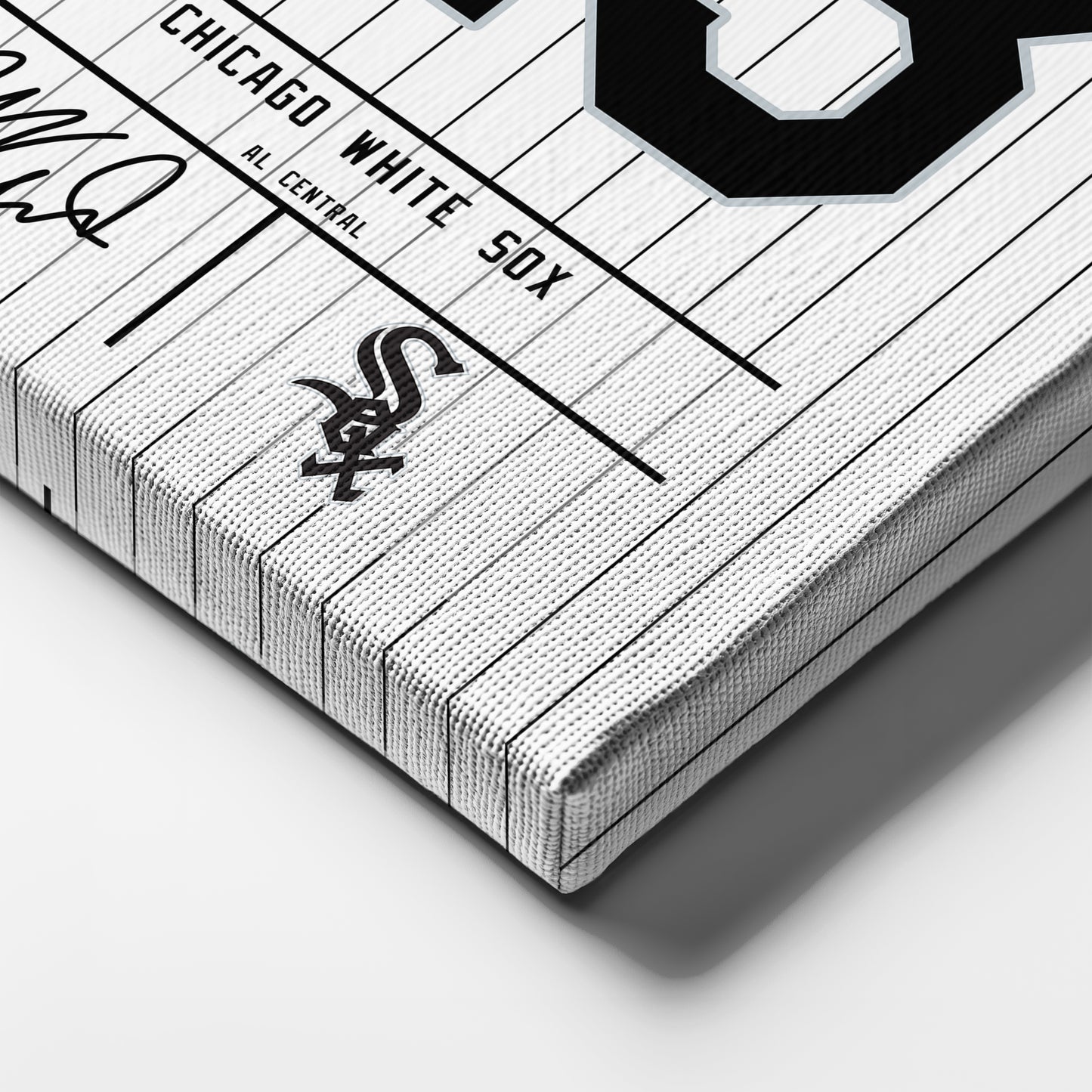 Robin Ventura Chicago White Sox Jersey Canvas Wall Art