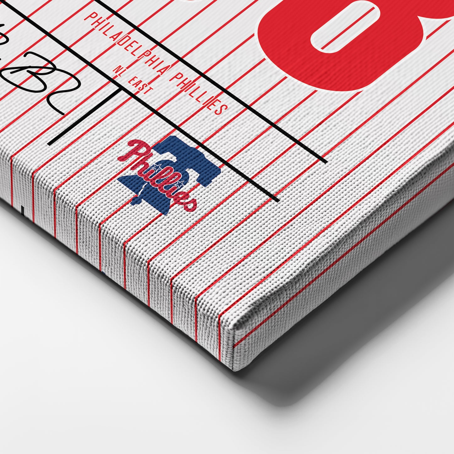 Alec Bohm Phillies Jersey Canvas Print | Wall Art Decor