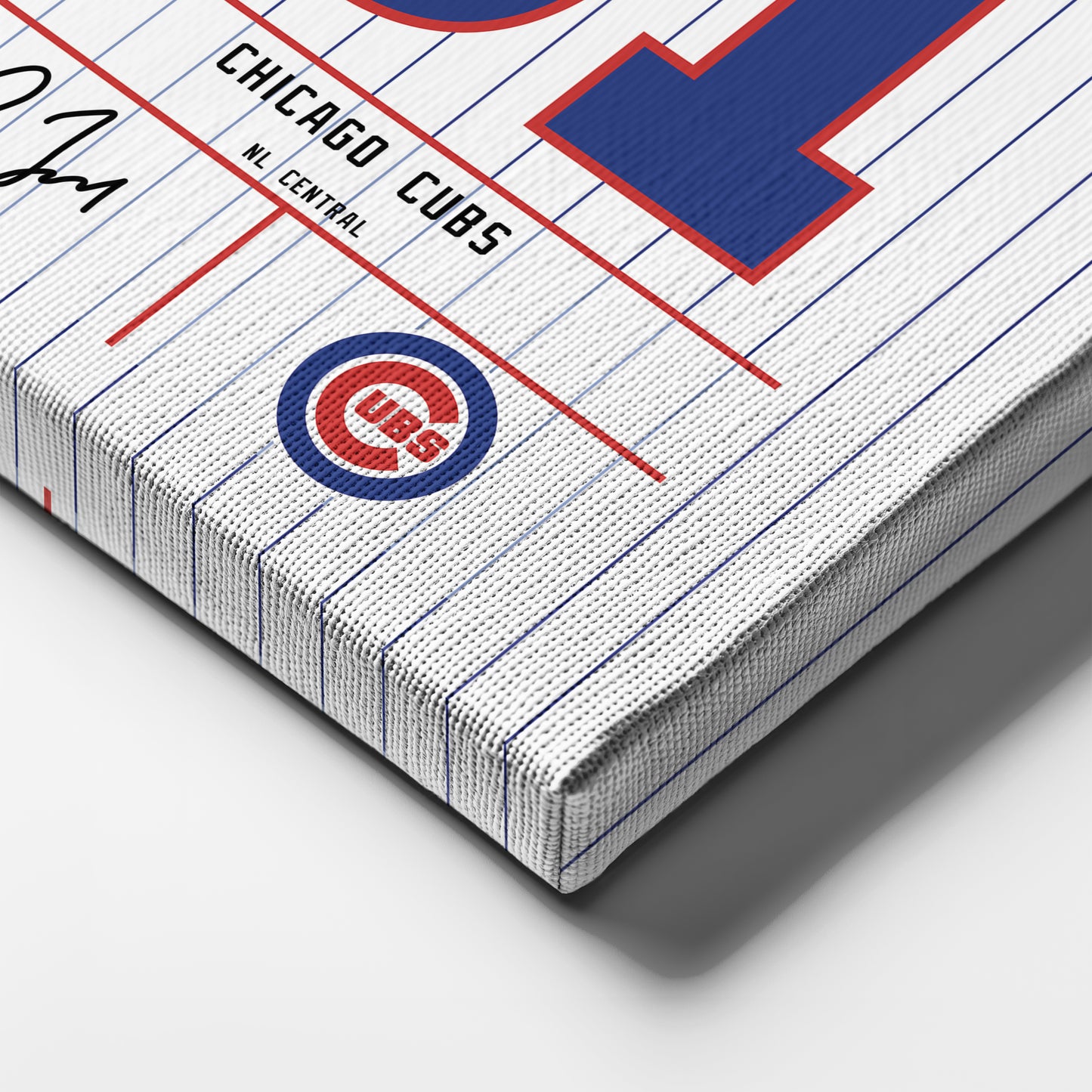 Greg Maddux Chicago Cubs Jersey Canvas Wall Art