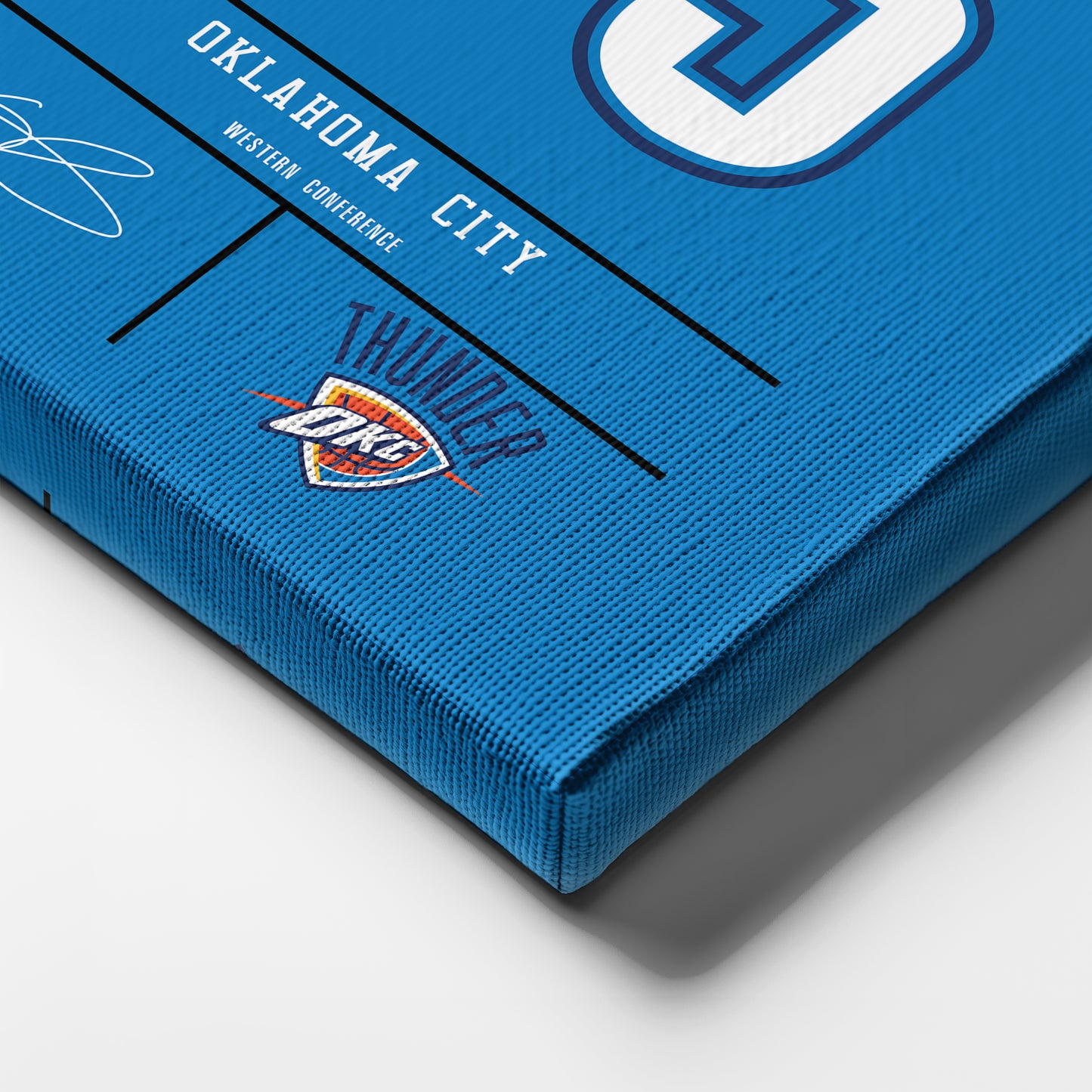 Kevin Durant Thunder Jersey Canvas Print | Wall Art Decor