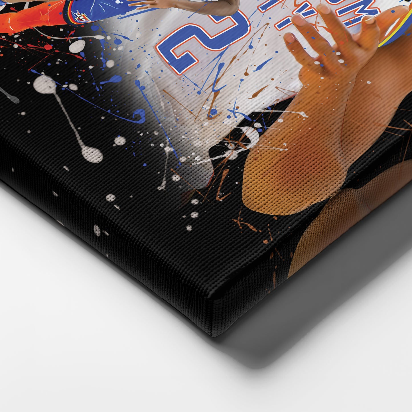 Shai Gilgeous-Alexander Thunder Canvas Print | Oklahoma City Basketball Wall Art