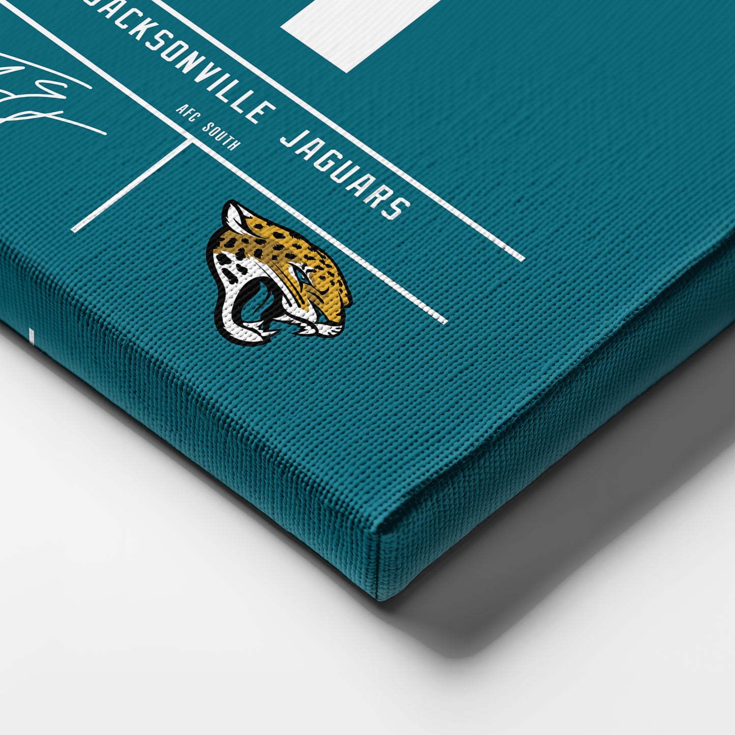 Travis Etienne Jaguars Jersey Canvas Print | Wall Art Decor