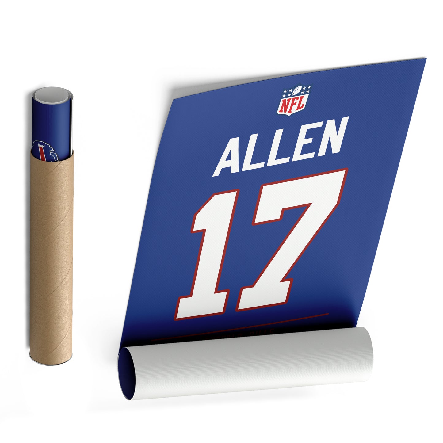 Josh Allen Bills Jersey Canvas Print | Wall Art Decor