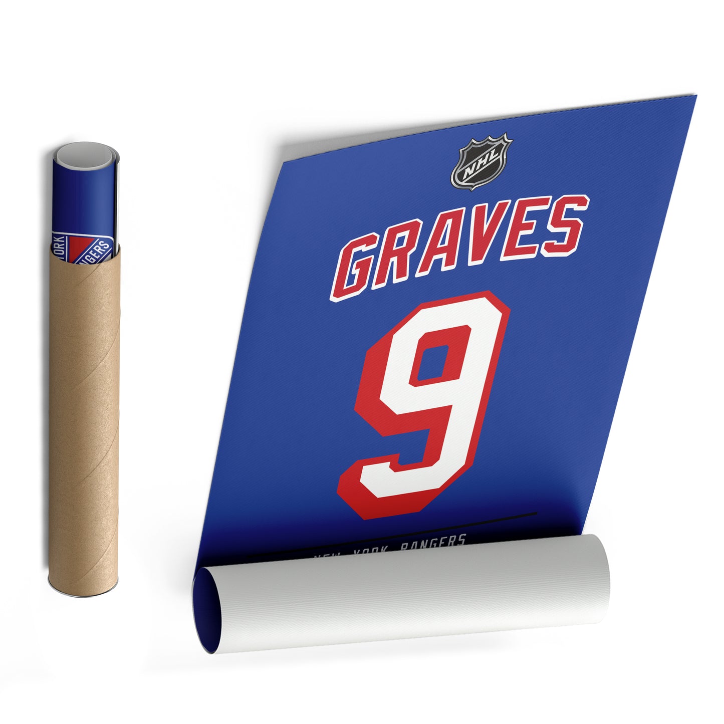 Adam Graves Rangers Jersey Canvas Print | Wall Art Decor