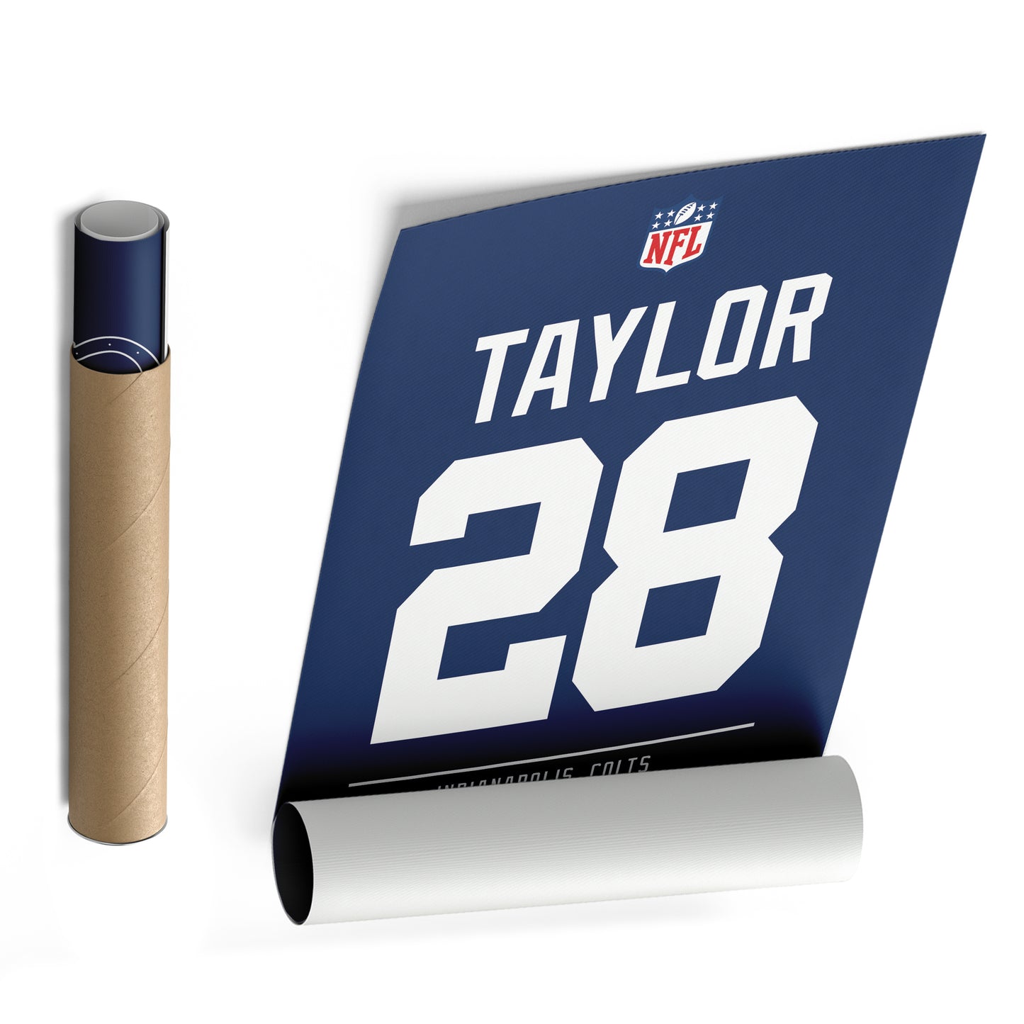 Jonathan Taylor Colts Jersey Canvas Print | Wall Art Decor