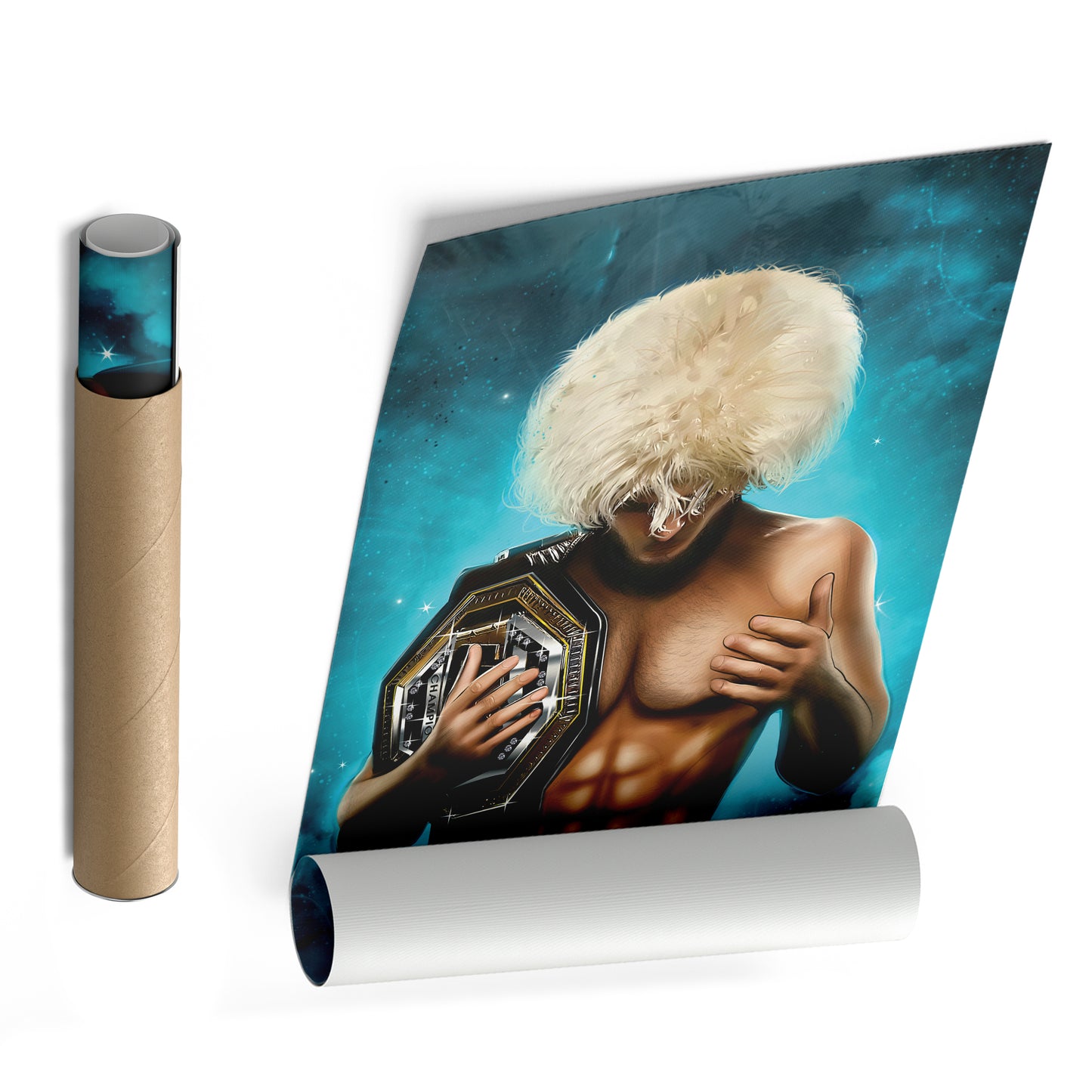 Khabib "The Eagle" Canvas Print | MMA Champion Wall Art
