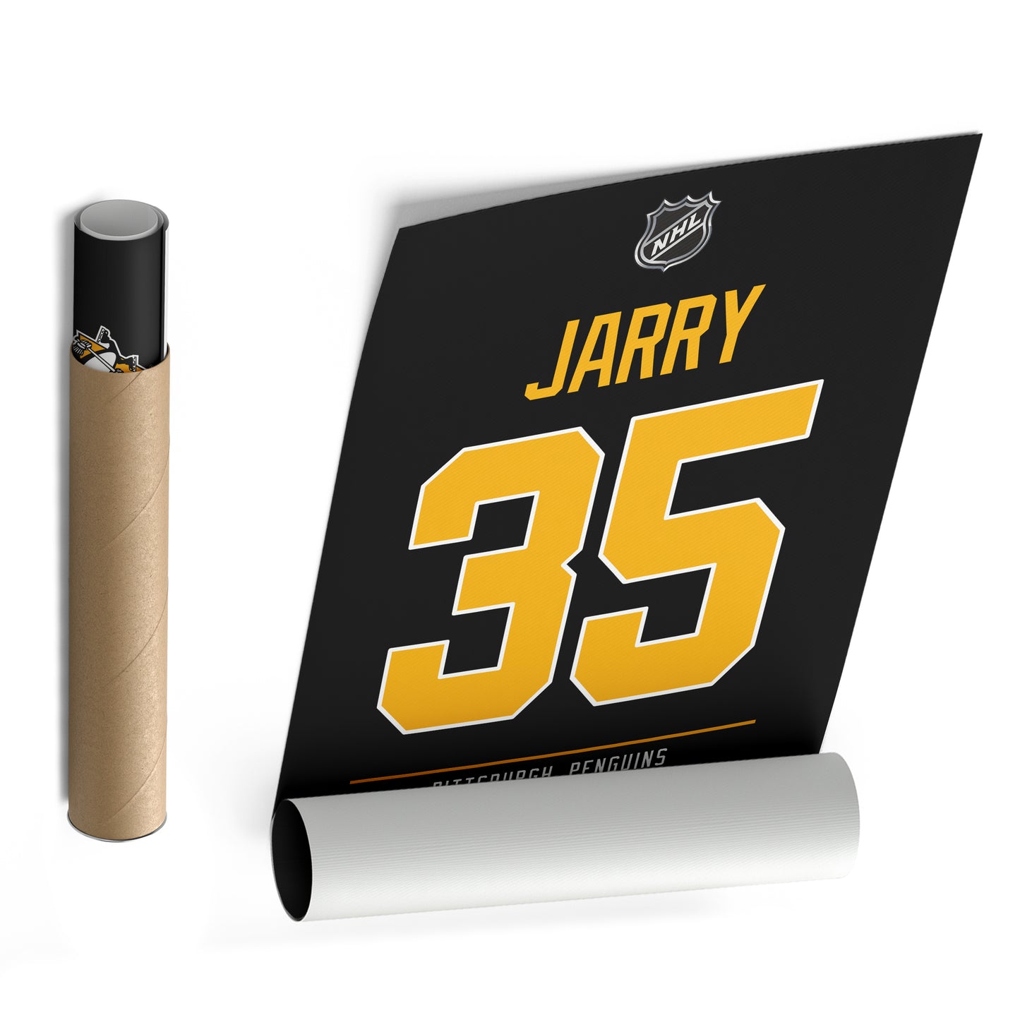 Tristan Jarry Penguins Jersey Canvas Print | Wall Art Decor