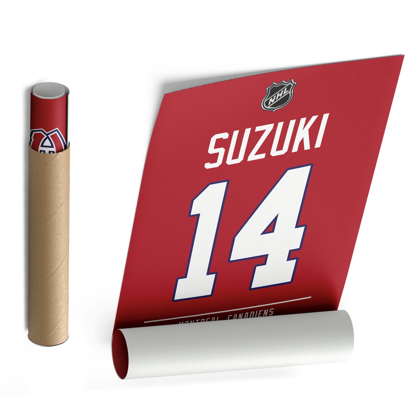 Nick Suzuki Canadiens Jersey Canvas Print | Wall Art Decor