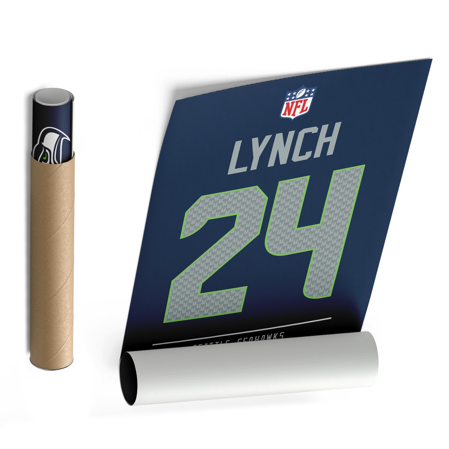 Marshawn Lynch Seahawks Jersey Canvas Print | Wall Art Decor
