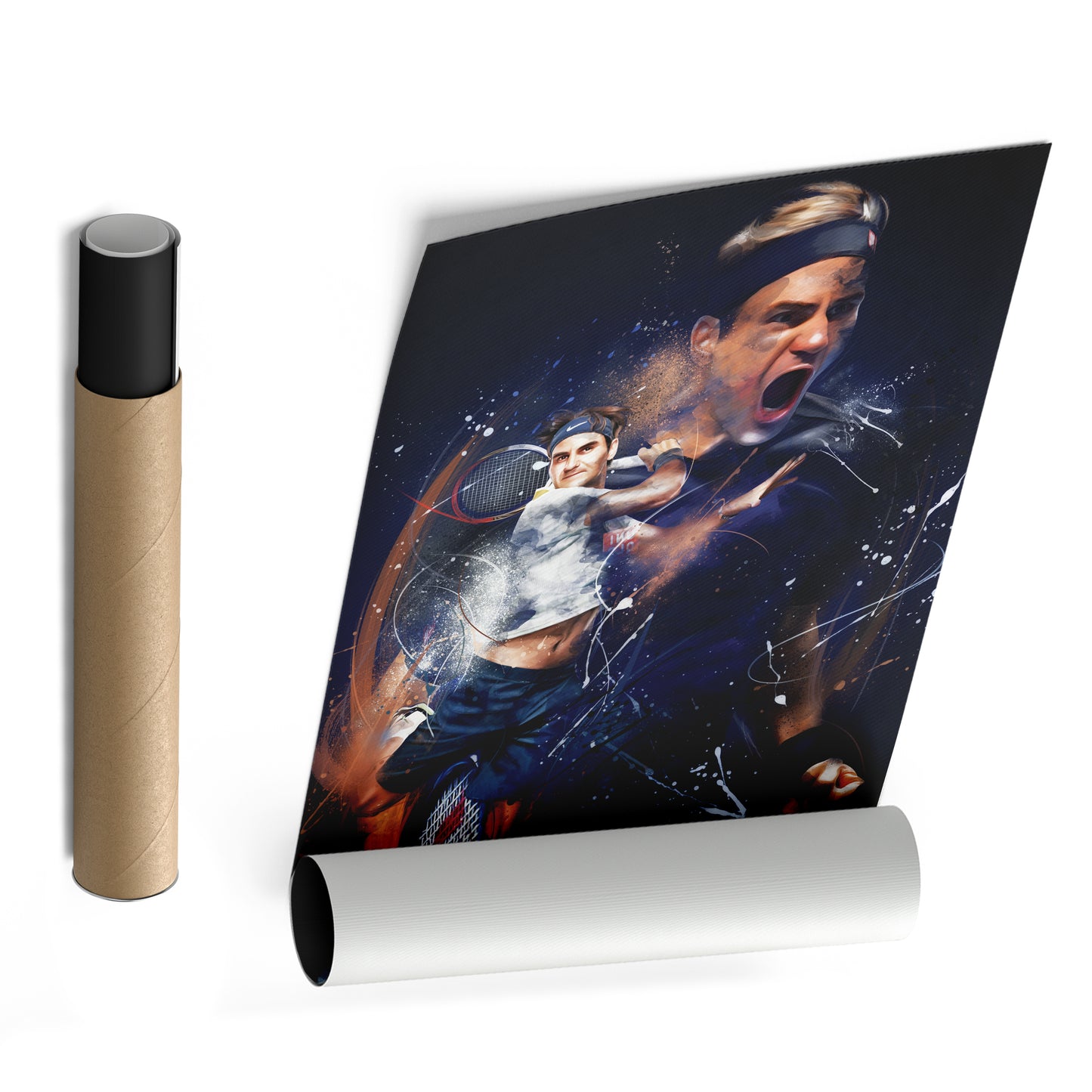 Roger Federer Canvas Print | Tennis Legend Wall Art