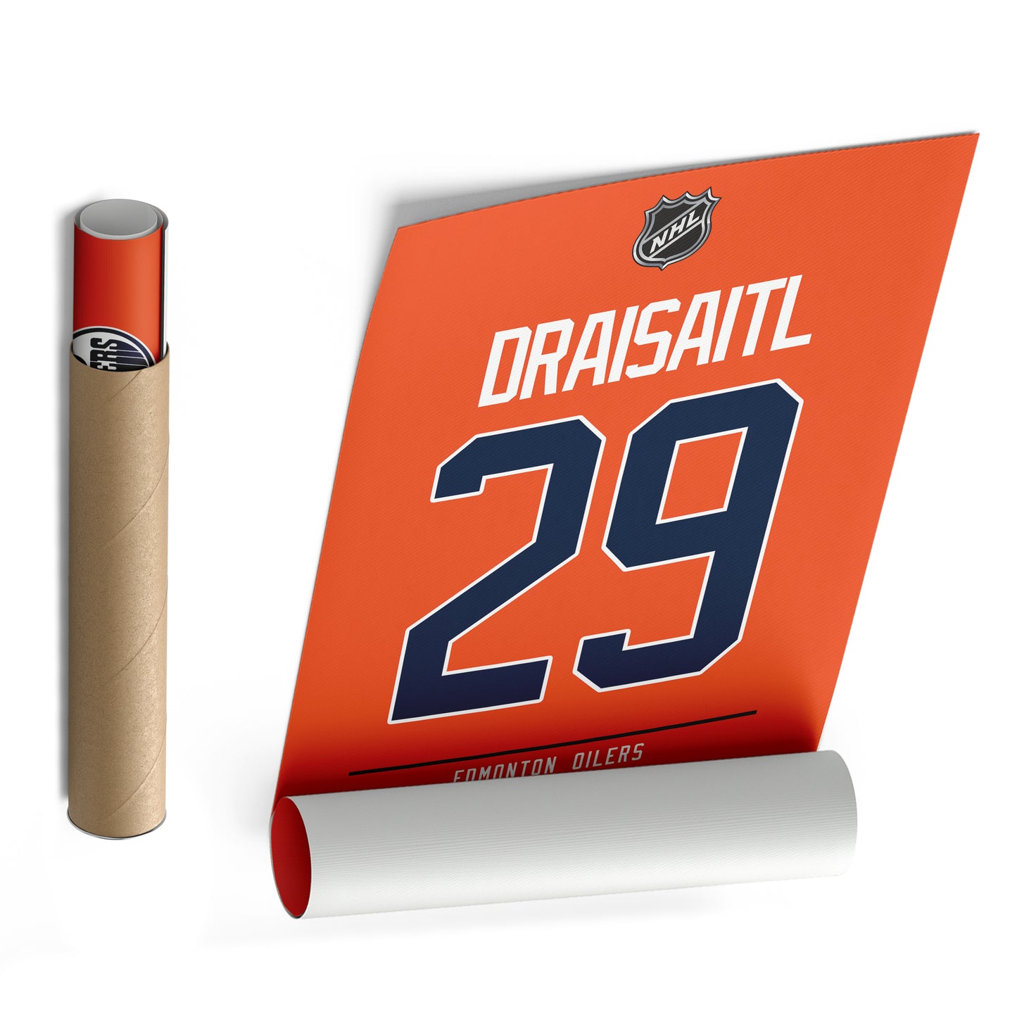 Leon Draisaitl Oilers Jersey Canvas Print | Wall Art Decor