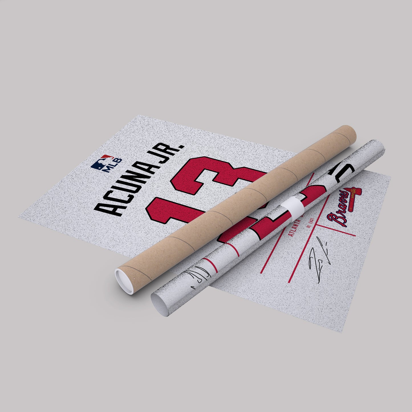 Ronald Acuña Jr. Braves Jersey Canvas Print | Wall Art Decor