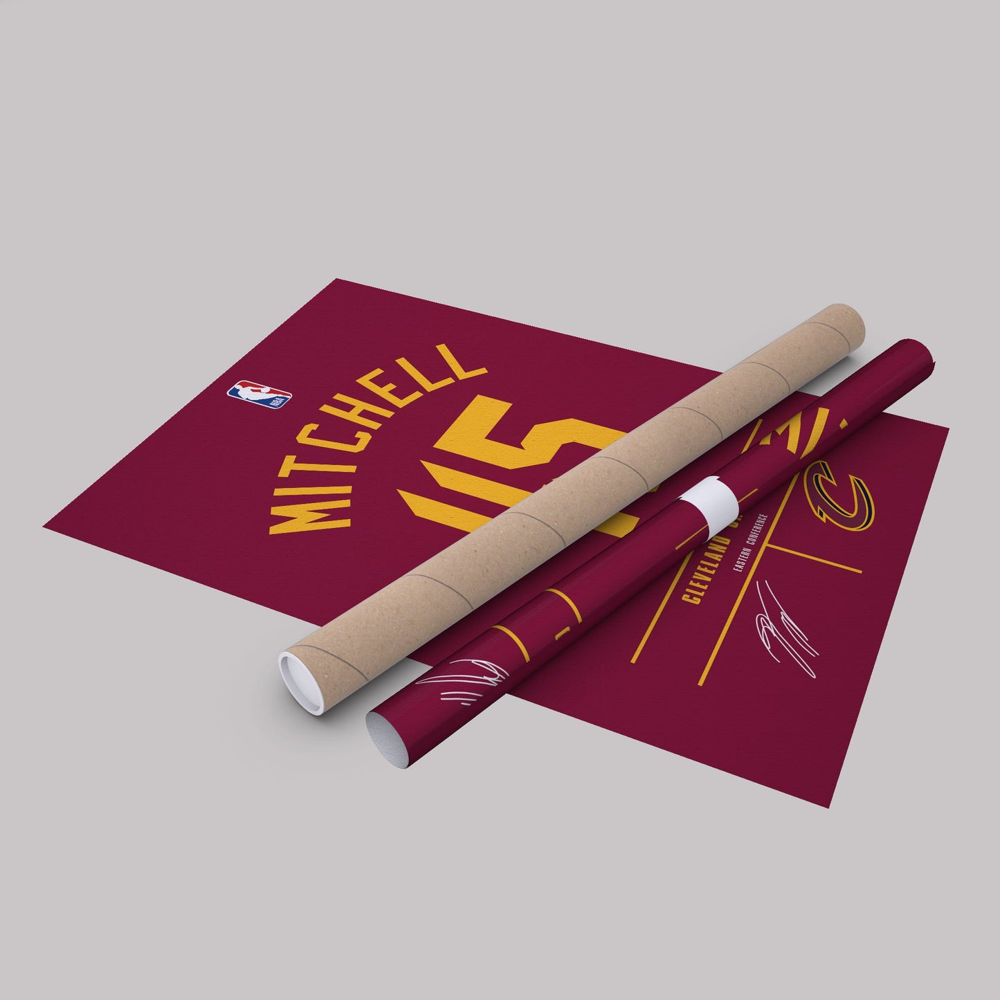 Donovan Mitchell Cavaliers Jersey Canvas Print | Wall Art Decor