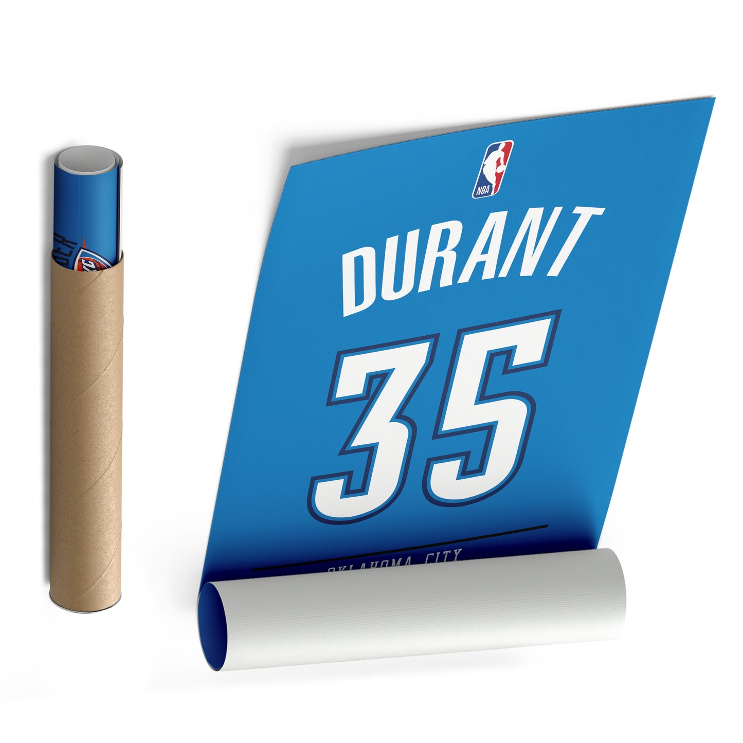 Kevin Durant Thunder Jersey Canvas Print | Wall Art Decor