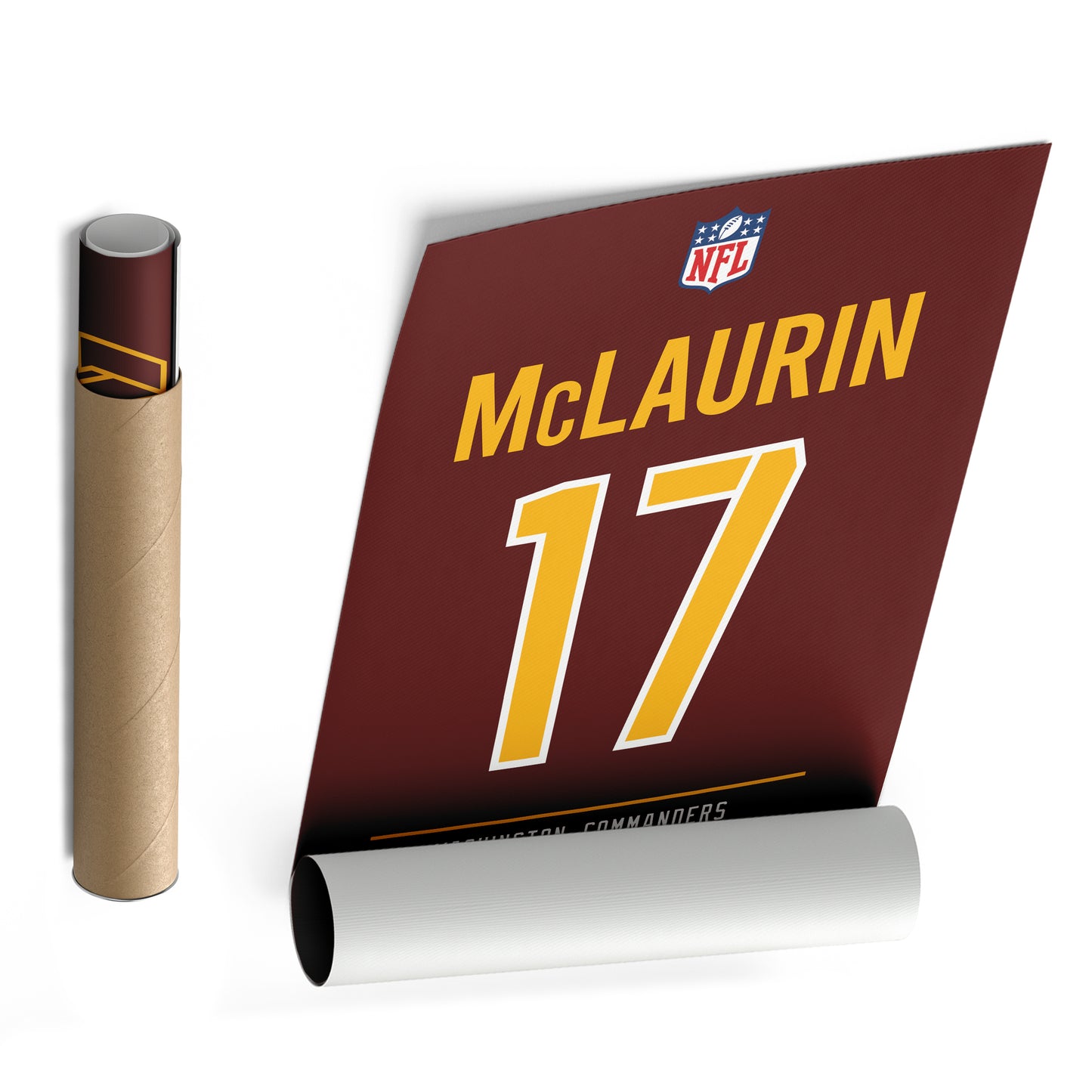 Terry McLaurin Commanders Jersey Canvas Print | Wall Art Decor