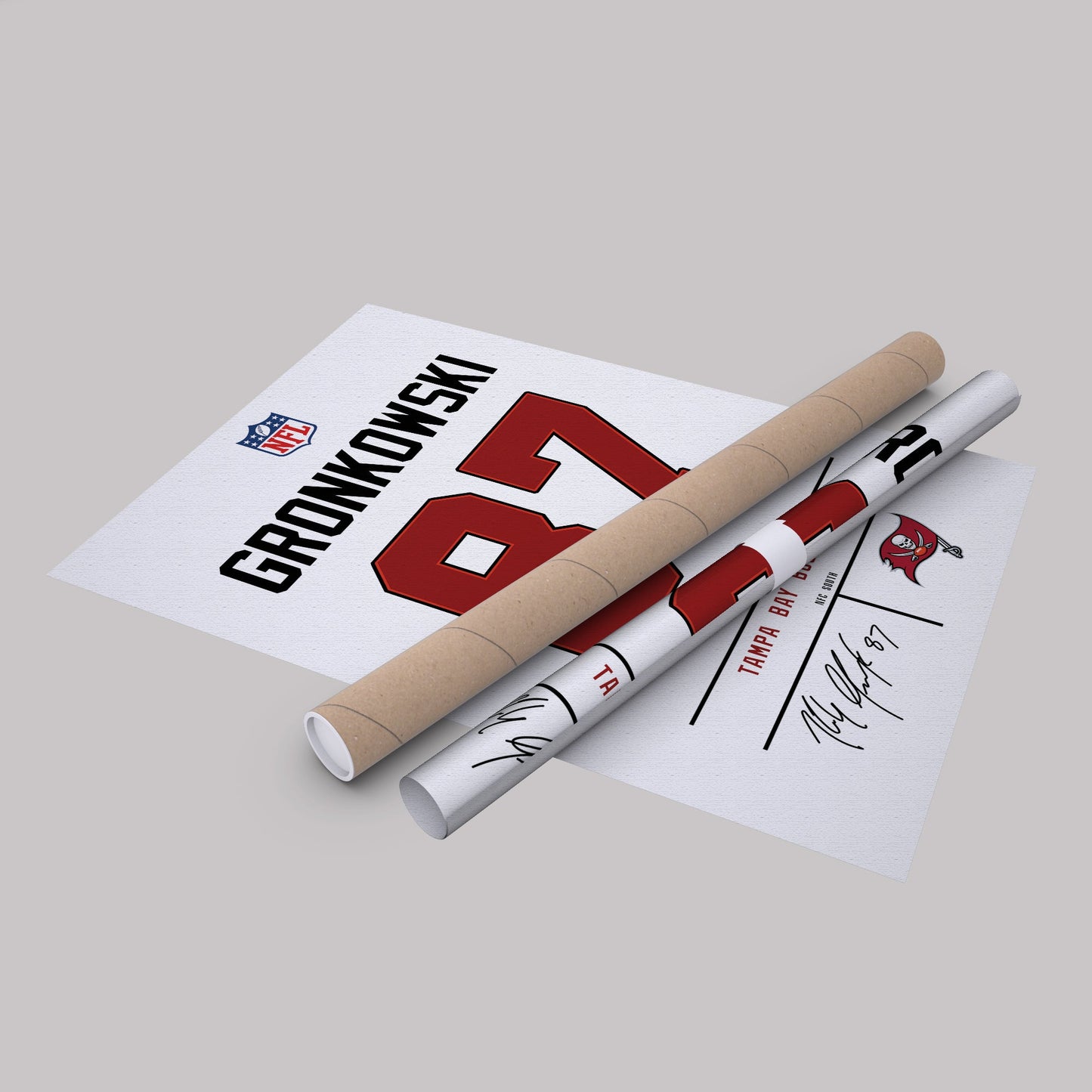 Rob Gronkowski Buccaneers Jersey Canvas Print | Wall Art Decor