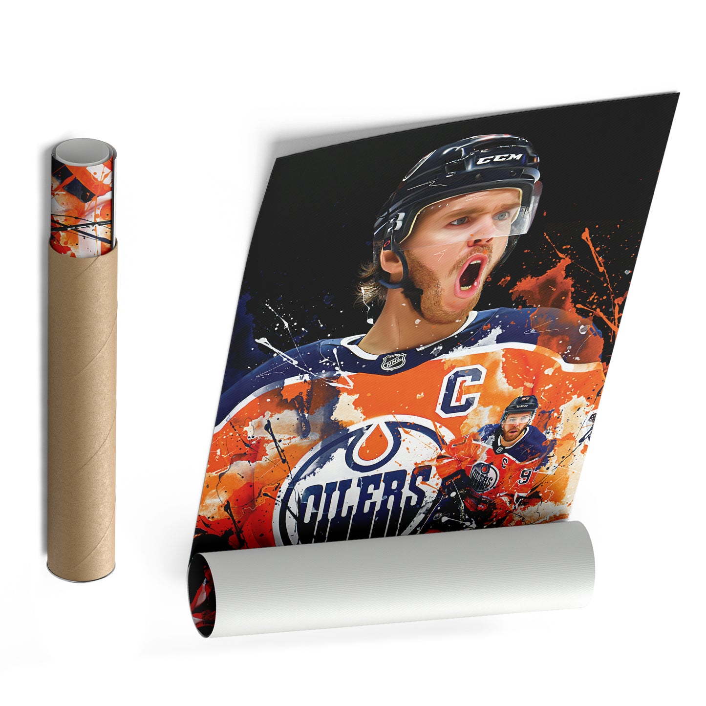 Connor McDavid Edmonton Oilers Canvas Print | NHL Hockey Wall Art