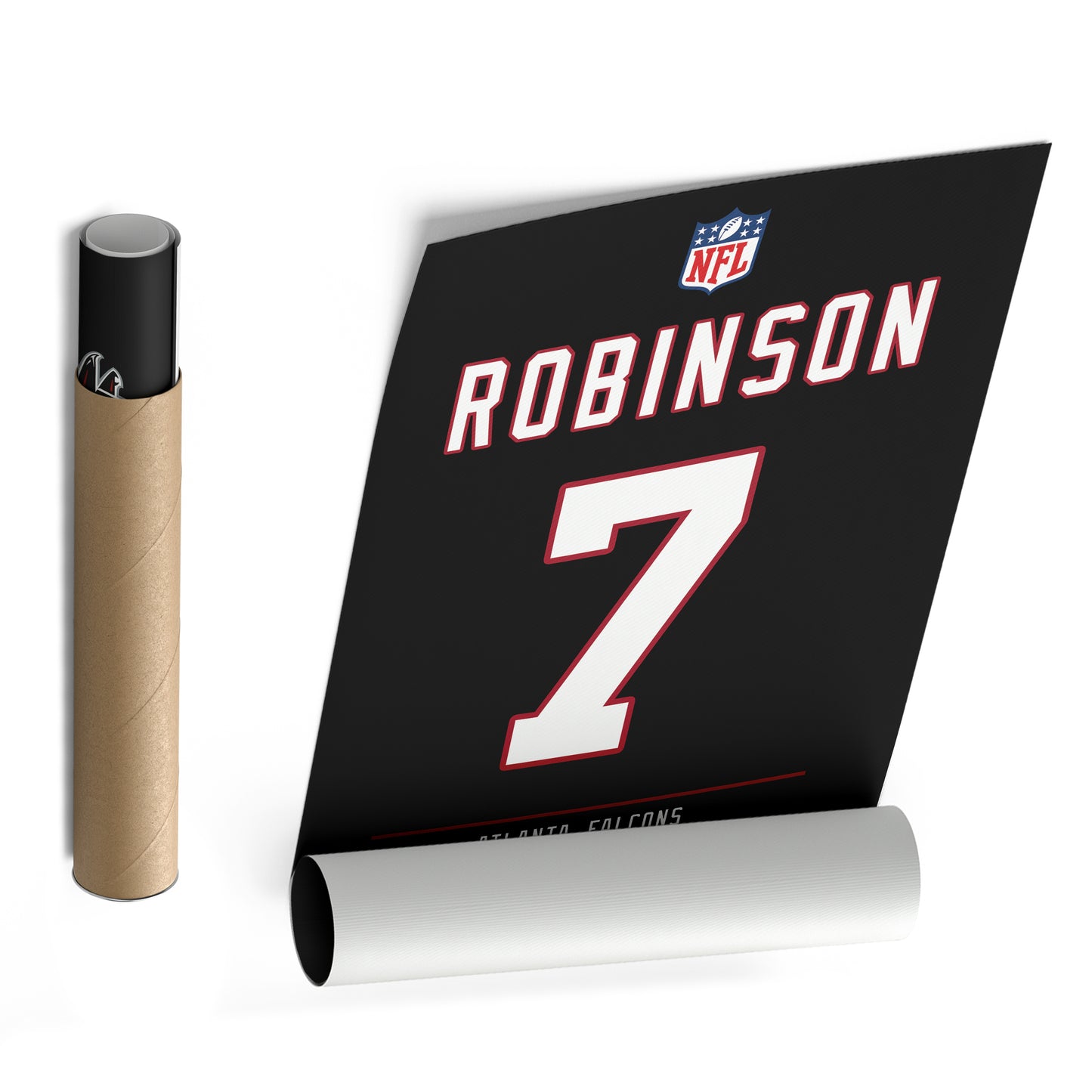 Bijan Robinson Falcons Jersey Canvas Print | Wall Art Decor