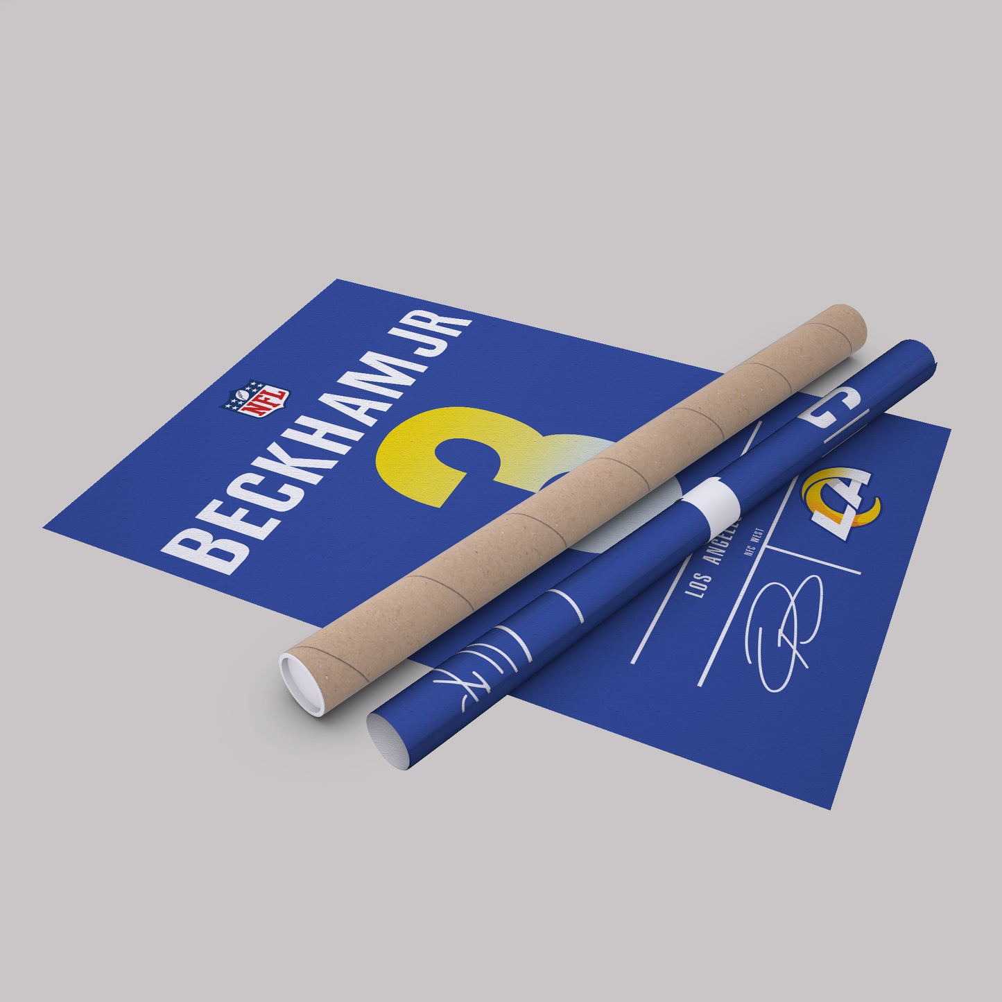 Odell Beckham Jr. Rams Jersey Canvas Print | Wall Art Decor